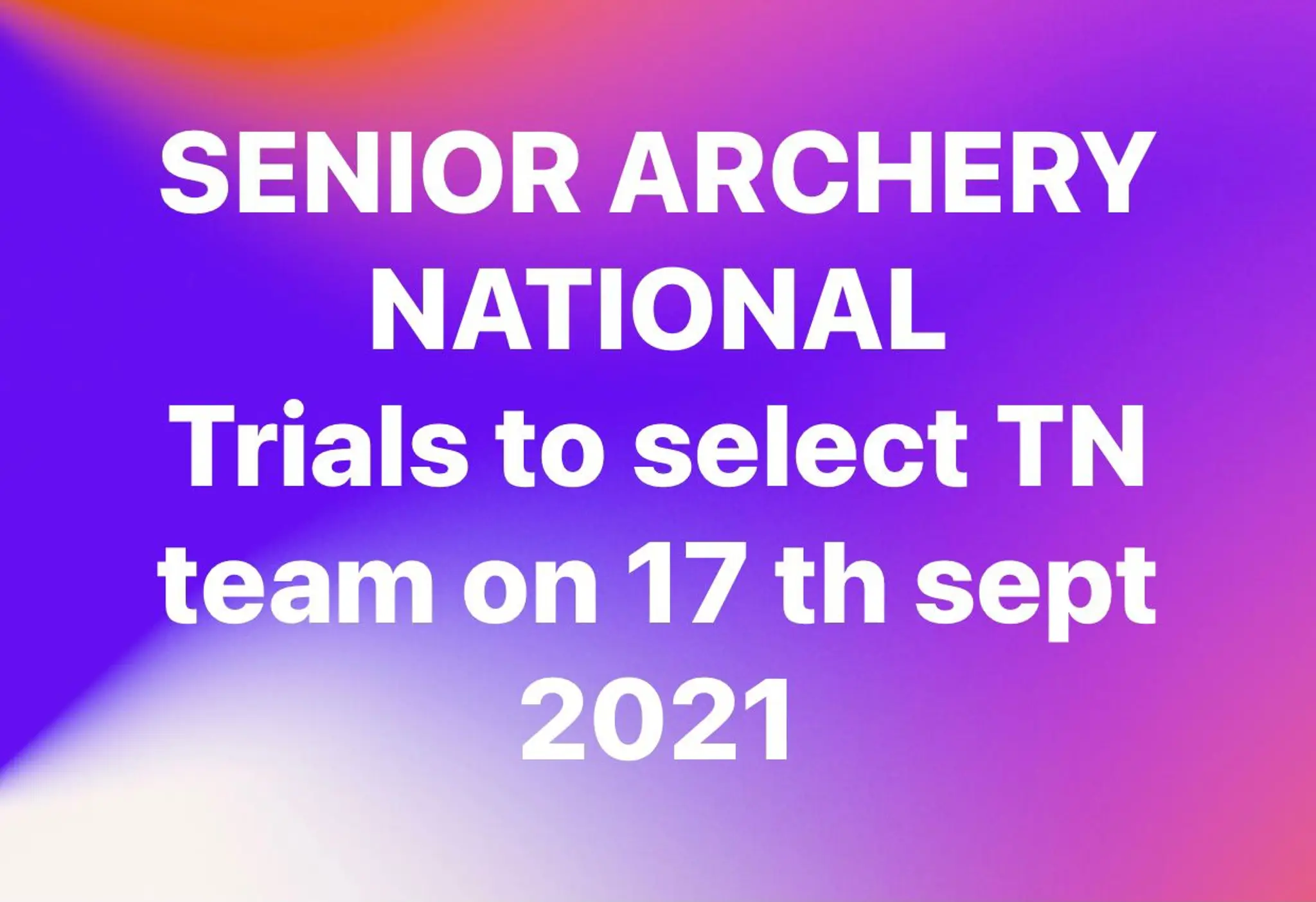 The Archery Association of Tamil Nadu - Archery Field