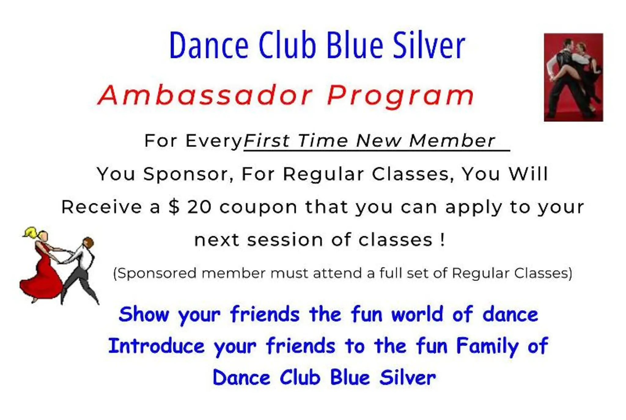 Dance Club Blue Silver