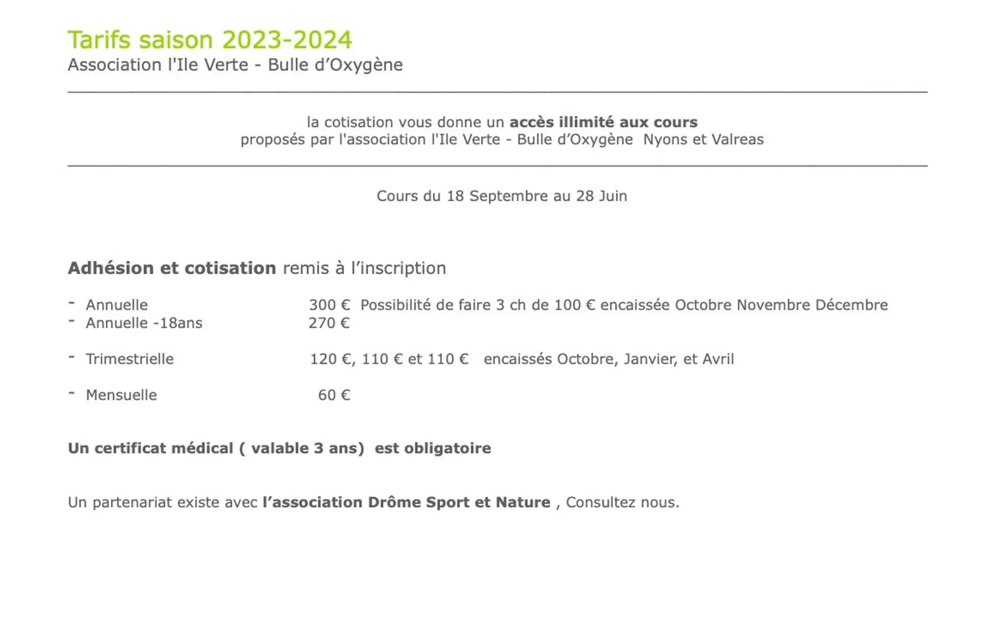 L'Ile Verte - Bulle d'Oxygène