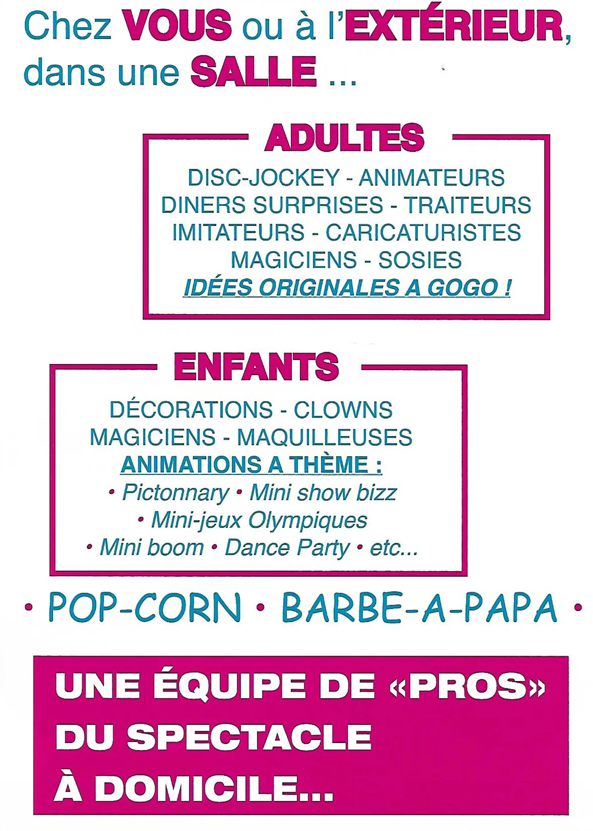 Abracada Celebration Organization Gouters Anniversaires Enfants Et Mariage