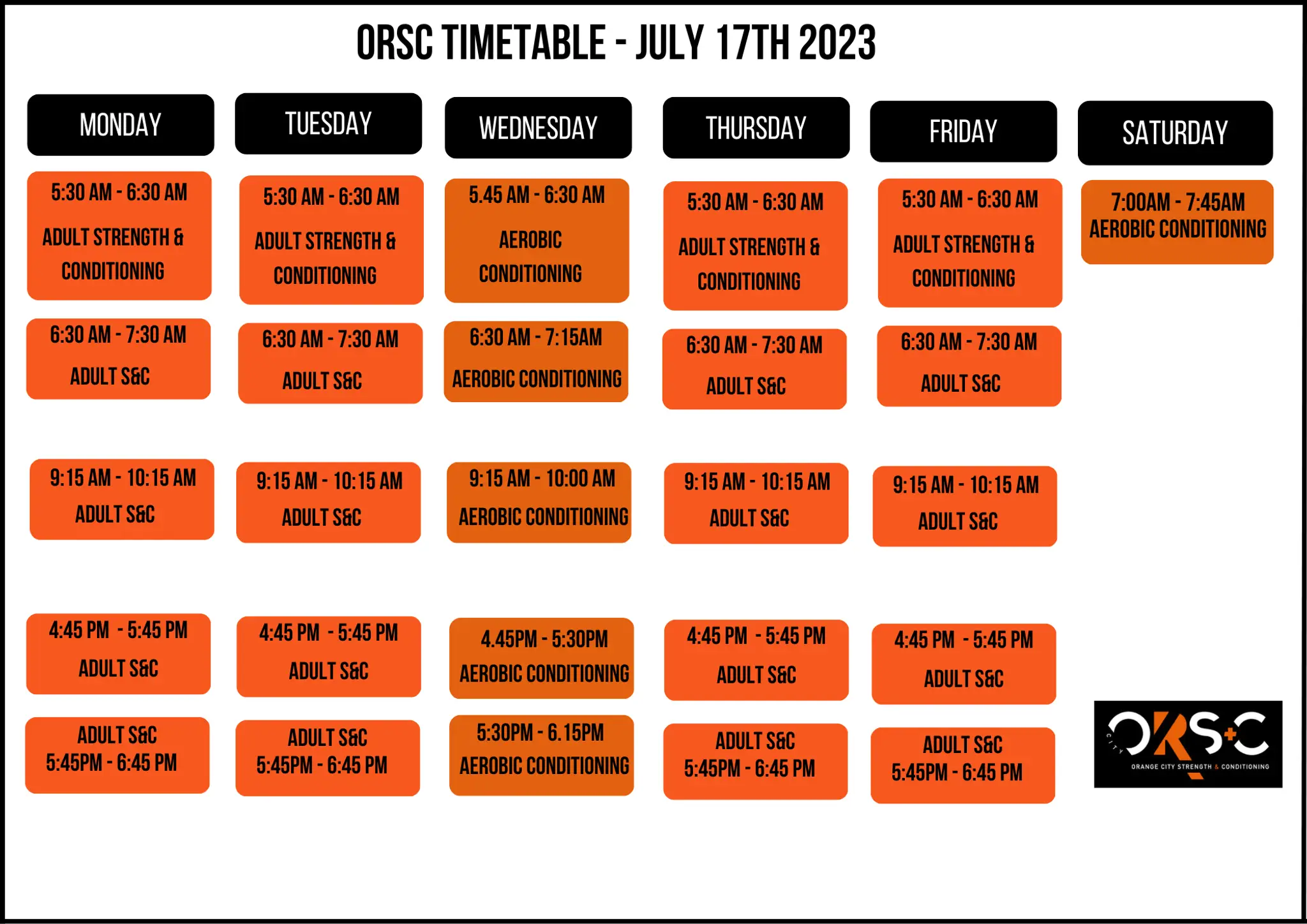 Orange City Strength and Conditioning