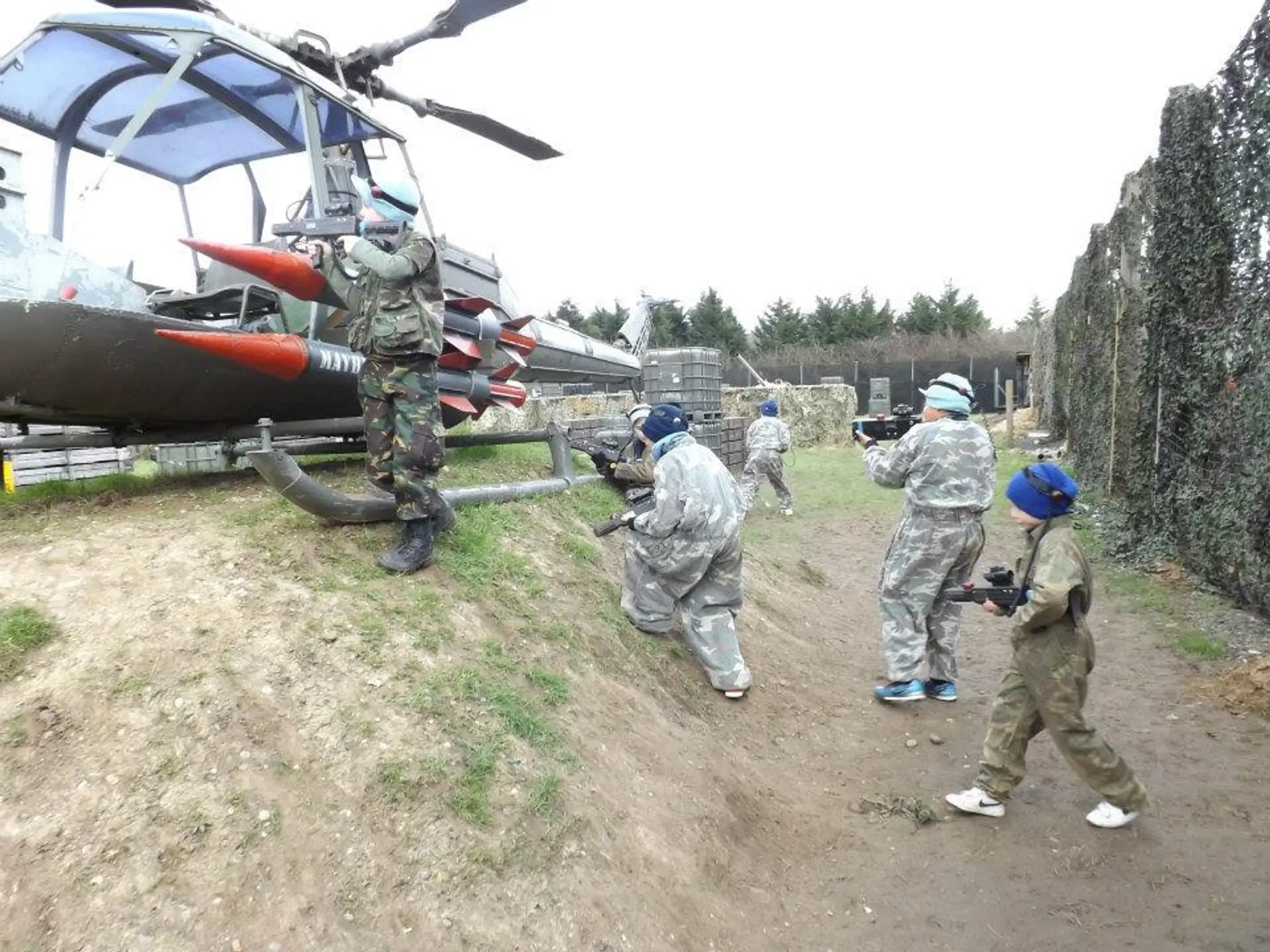 Kids laser tag and paintballing
