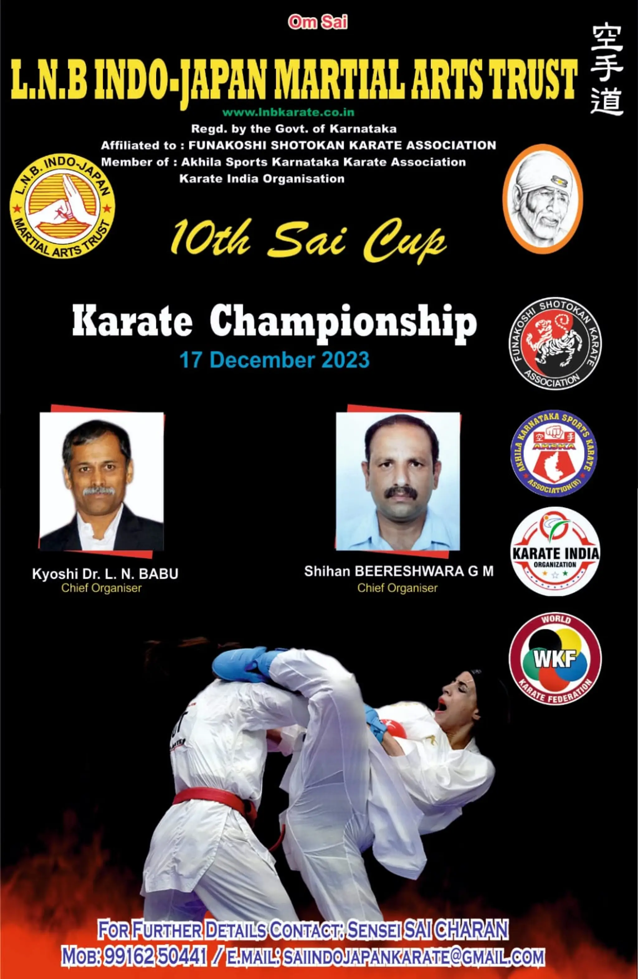 Sai Dwaraka, Renu residence L N B Karate