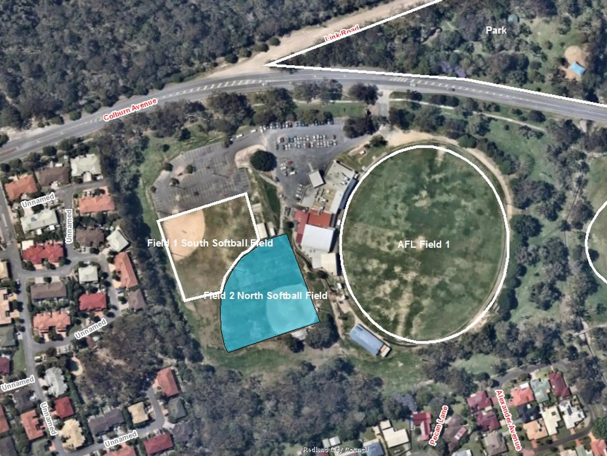 Linear Rotary Park Half Basketball court