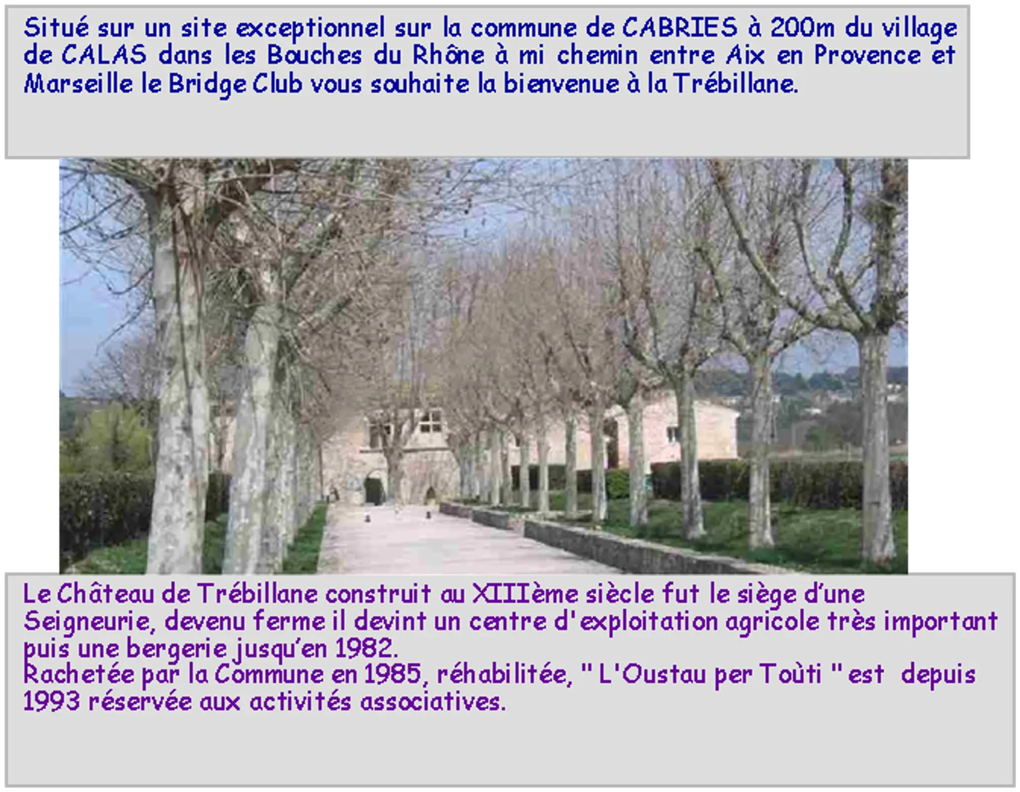 Bridge Club Cabries Calas