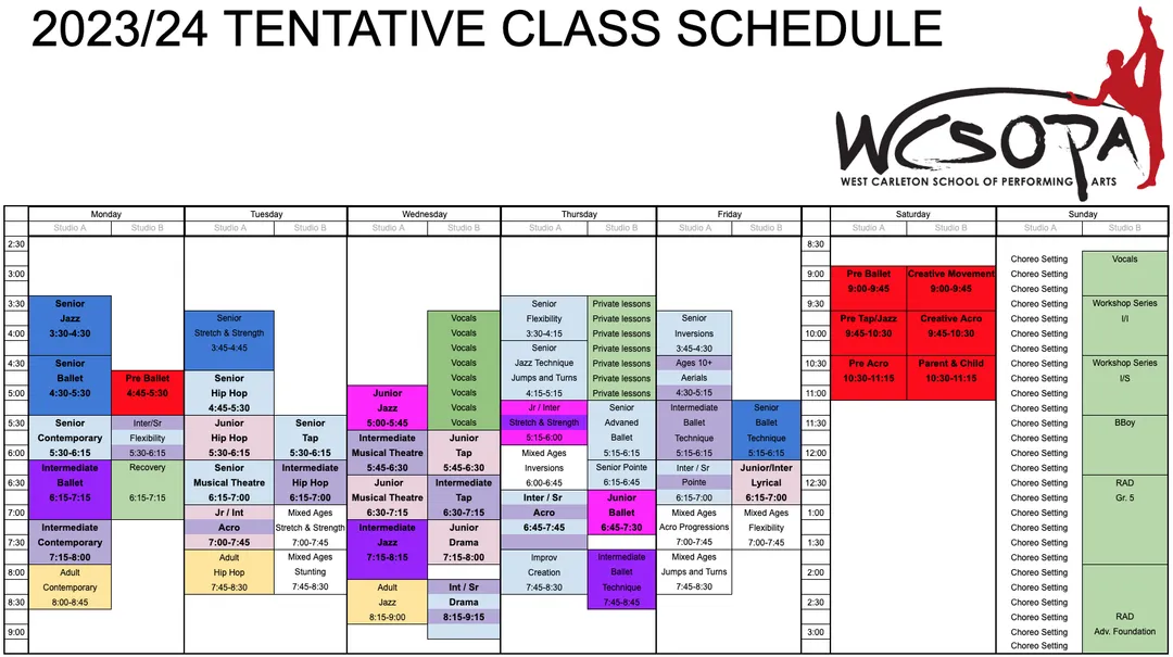 West Carleton School of Performing Arts Camps