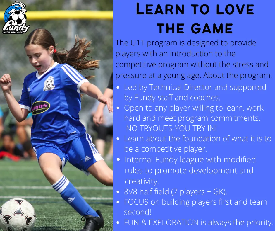 U3 Active Players Program by Fundy Soccer Association