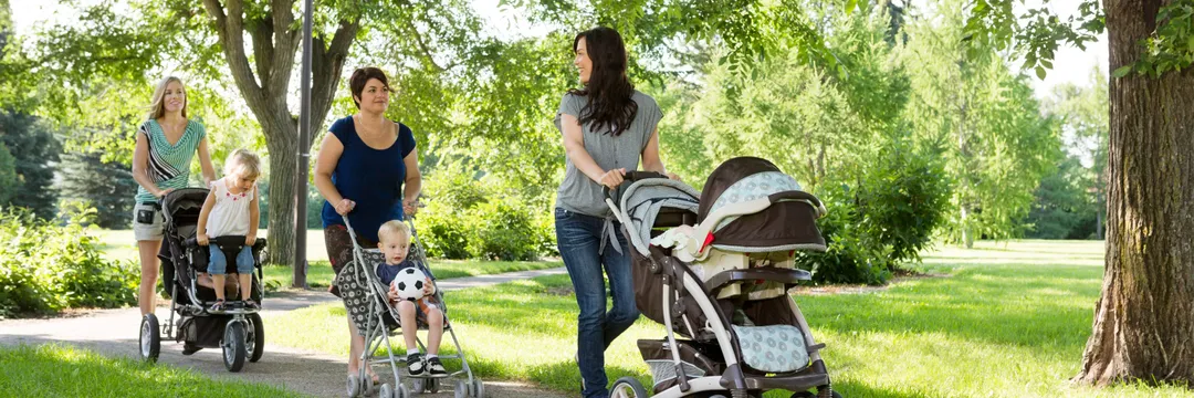 Parents with Prams - The Bay Run walk