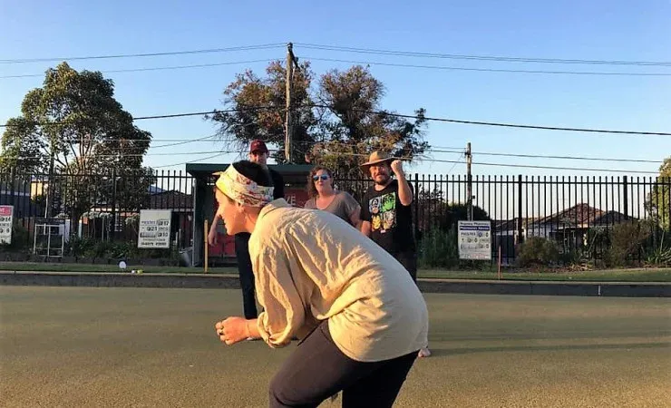 Barefoot Bowling at Preston Reservoir Bowls Club