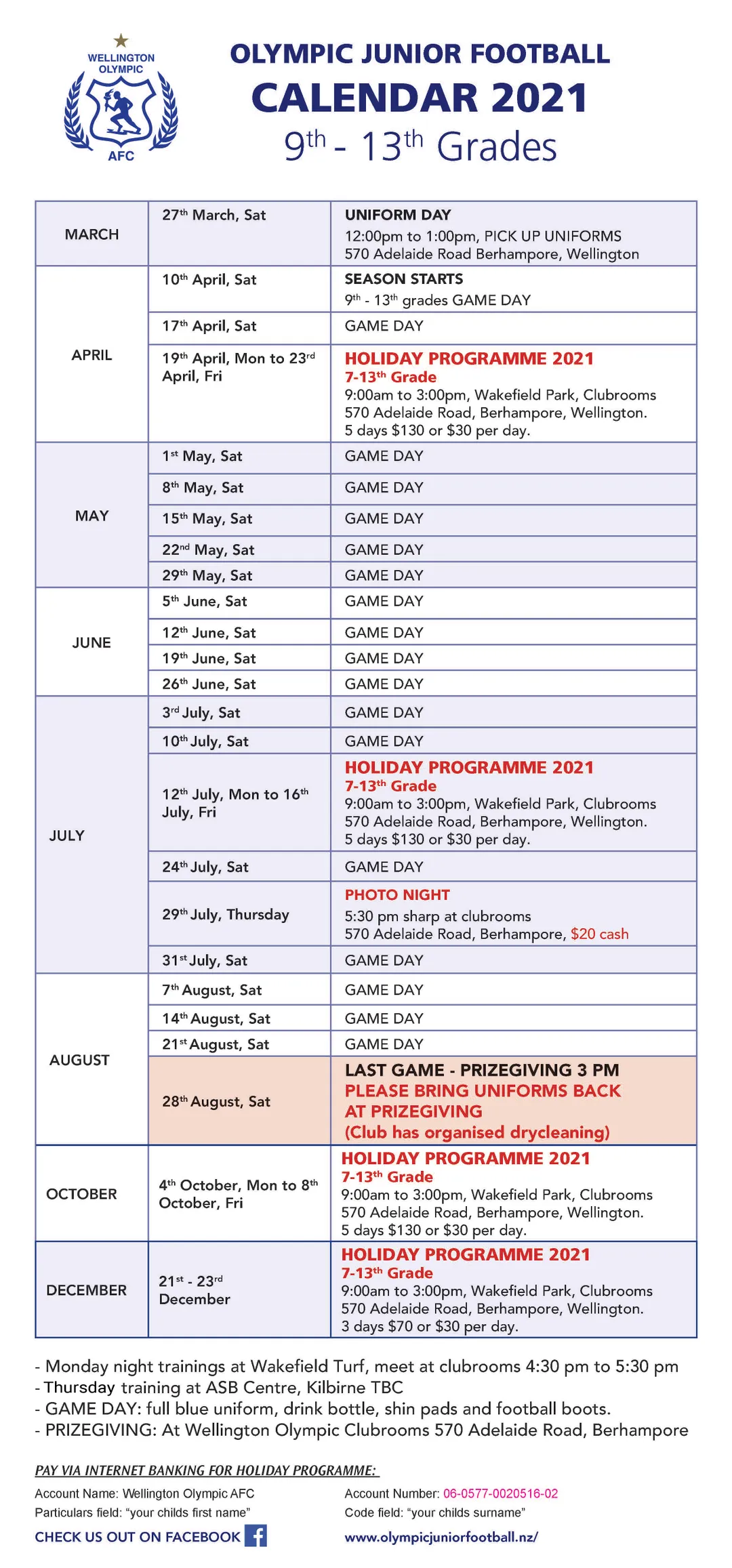 Wellington Olympic Juniors