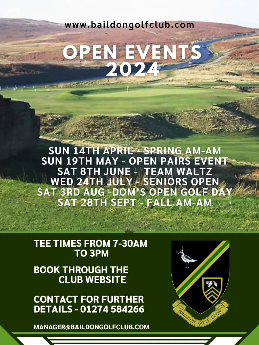 Open Days at Baildon Golf Club
