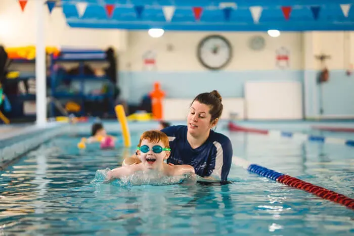 Swimming classes at Godolphin School, Salisbury