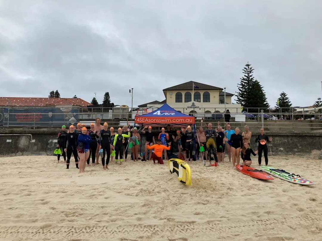 4SEAsons Swim Group at Bondi Beach