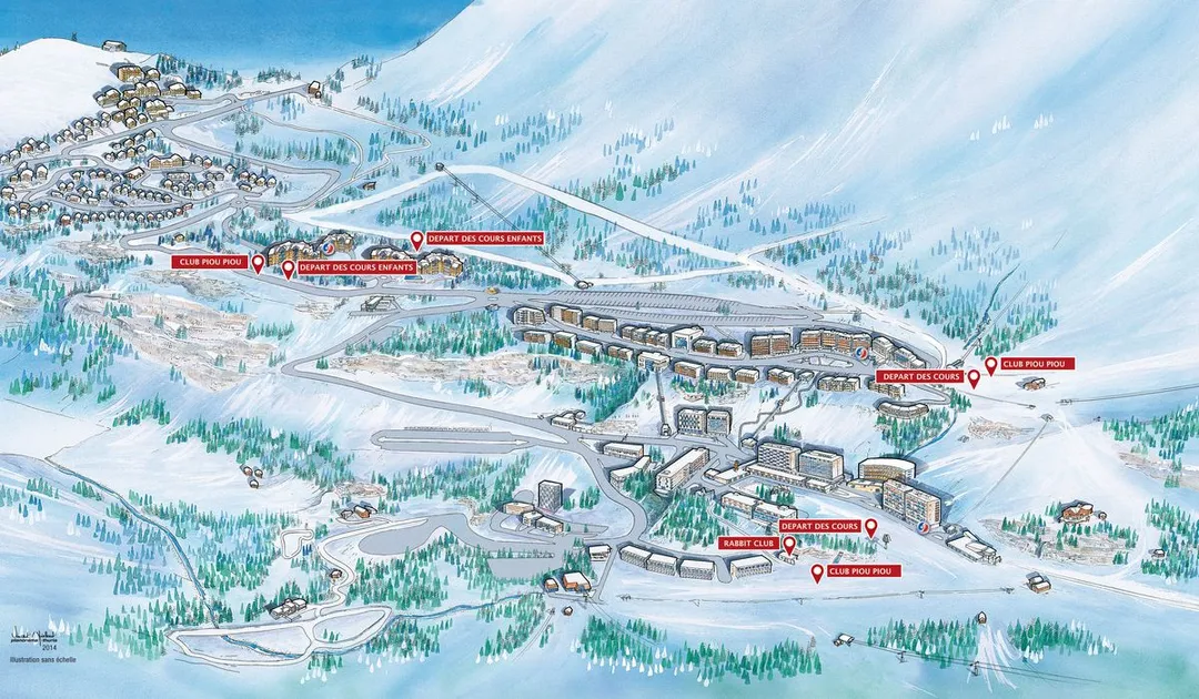 Cours collectifs de ski pour enfants à Flaine