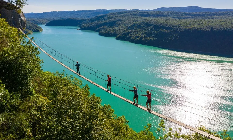 Via Ferrata du lac de Vouglans, belvédère du Regardoir