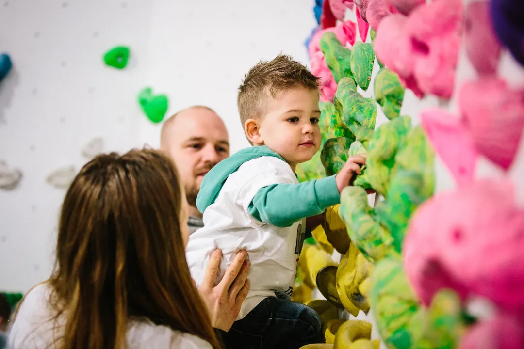 Rock Tots and Rock Kids climbing classes