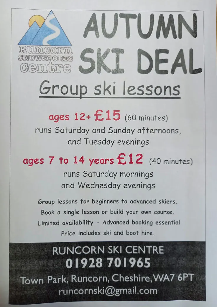 Runcorn Snowsports Centre Skiing or Tubing