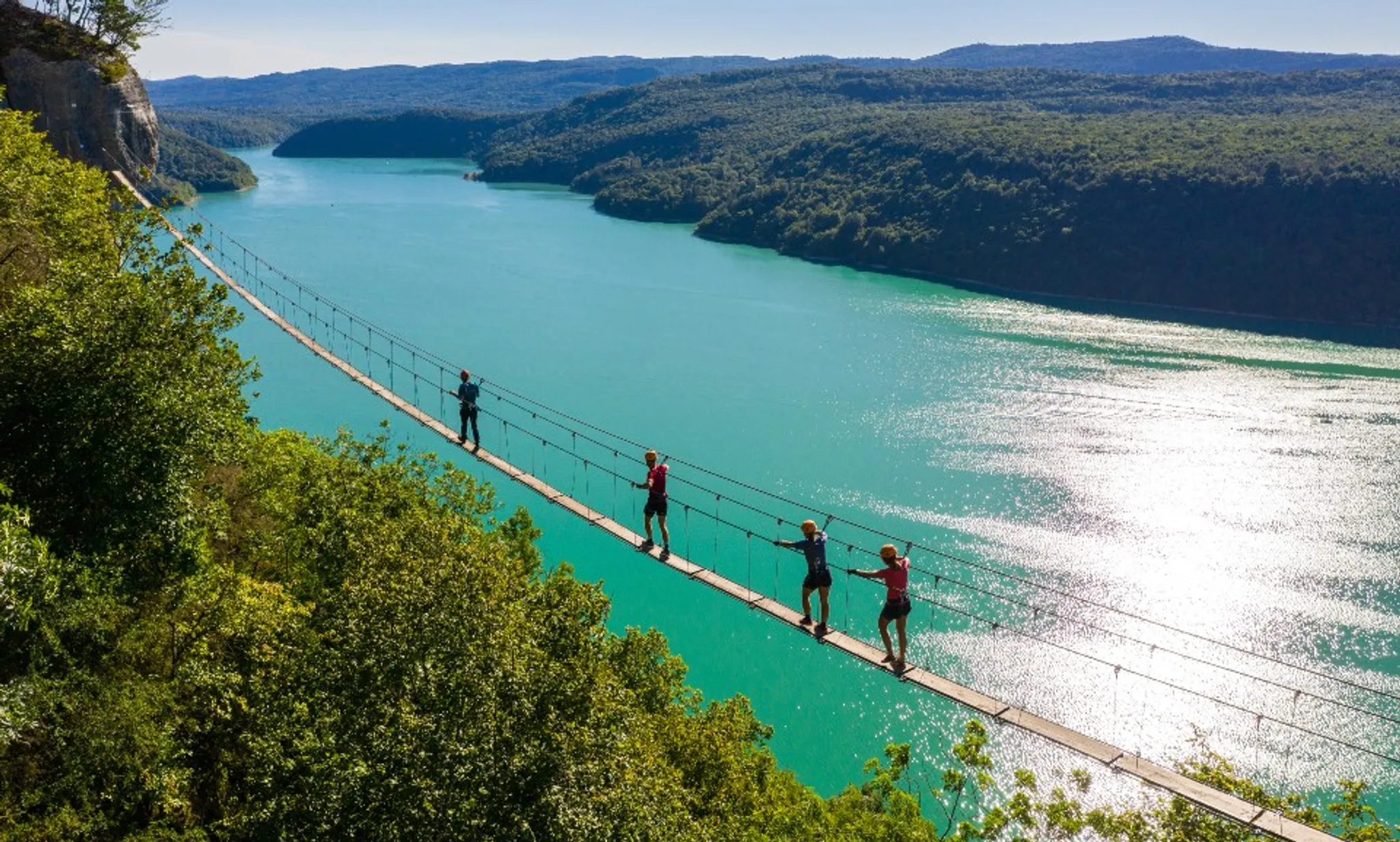 Via Ferrata du lac de Vouglans au belvédère du Regardoir