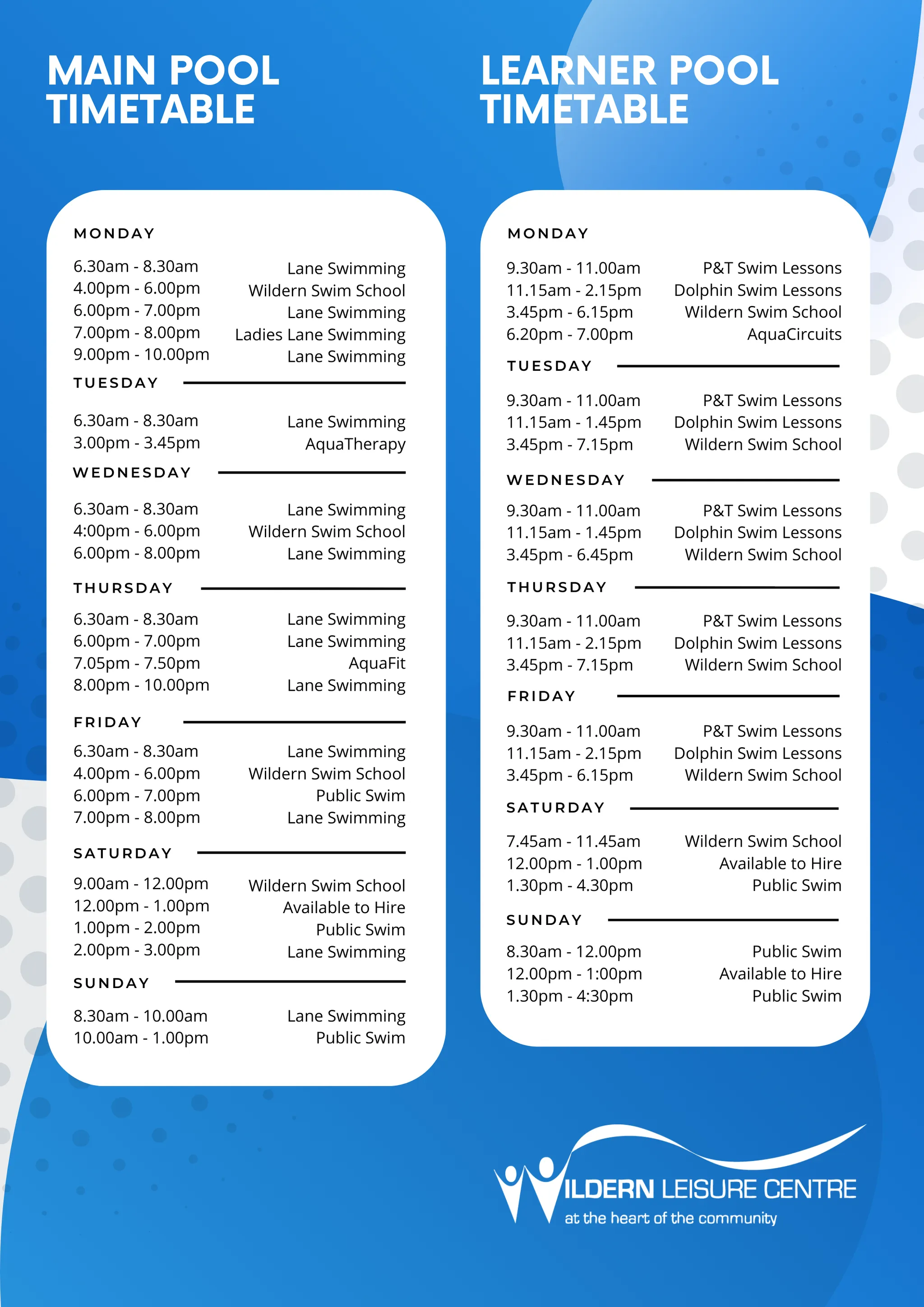 Crash Course Swimming Lessons