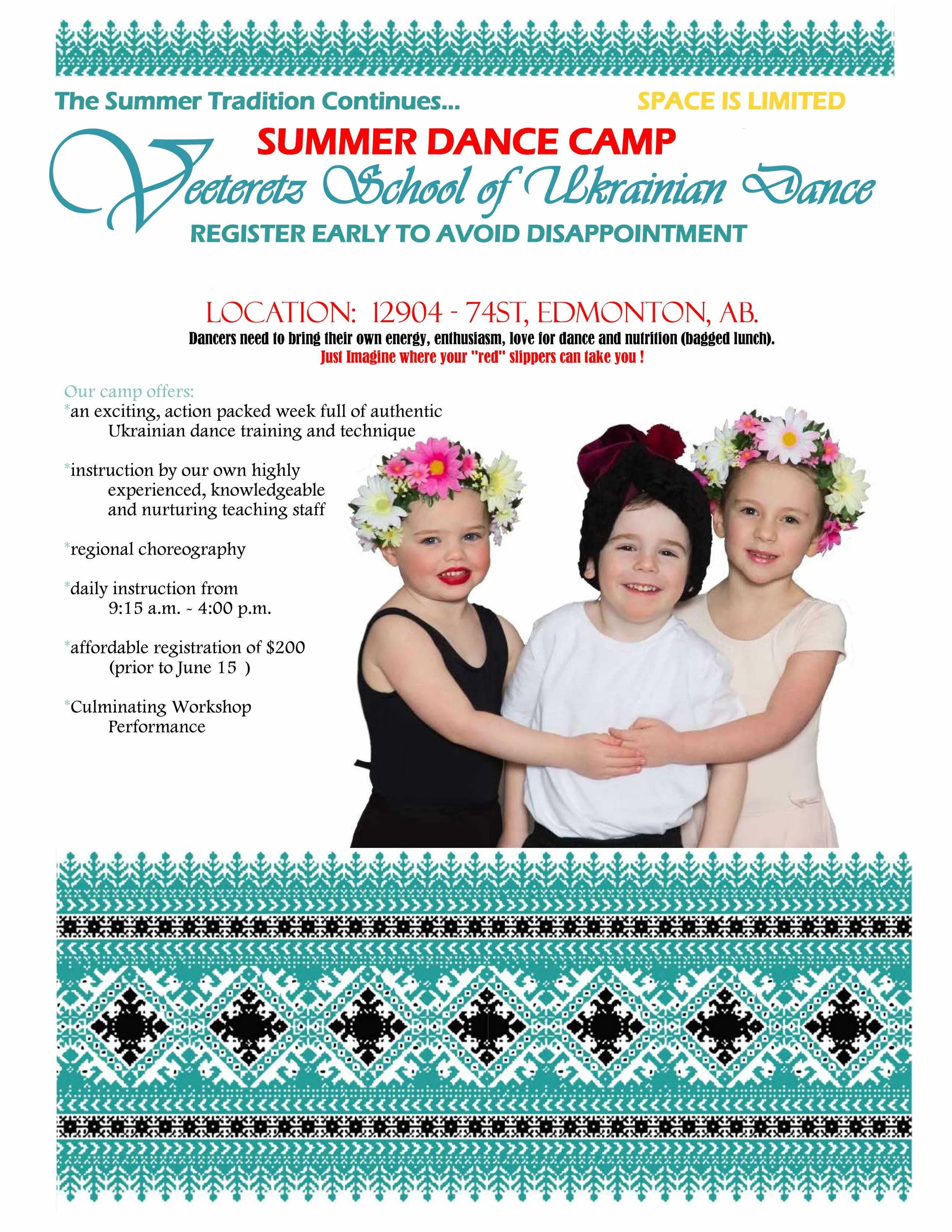 Veeteretz School of Ukrainian Dance Summer Dance Camp