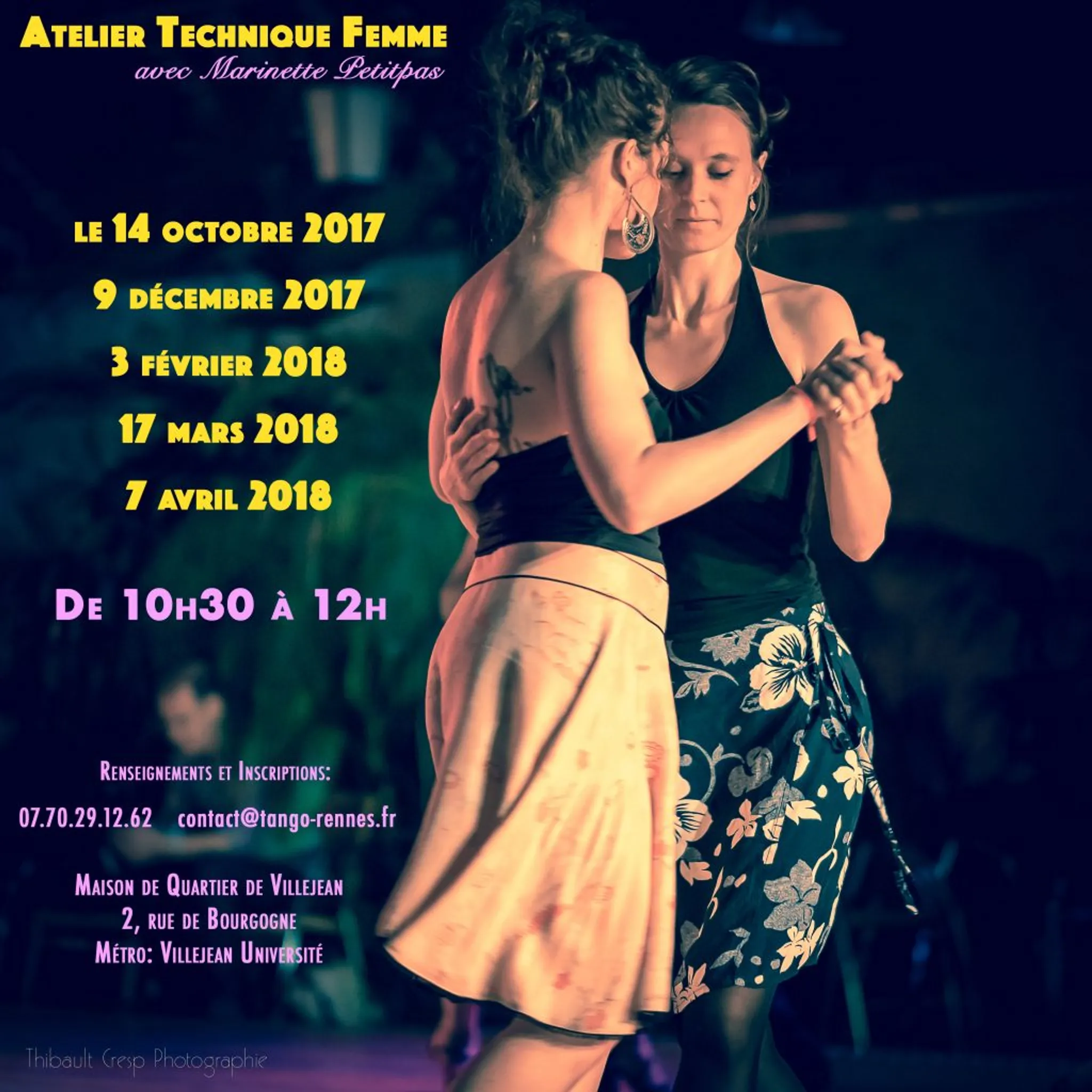 Tango Argentin, Cours Et Stages, À La Home De Neighborhood De Villejean
