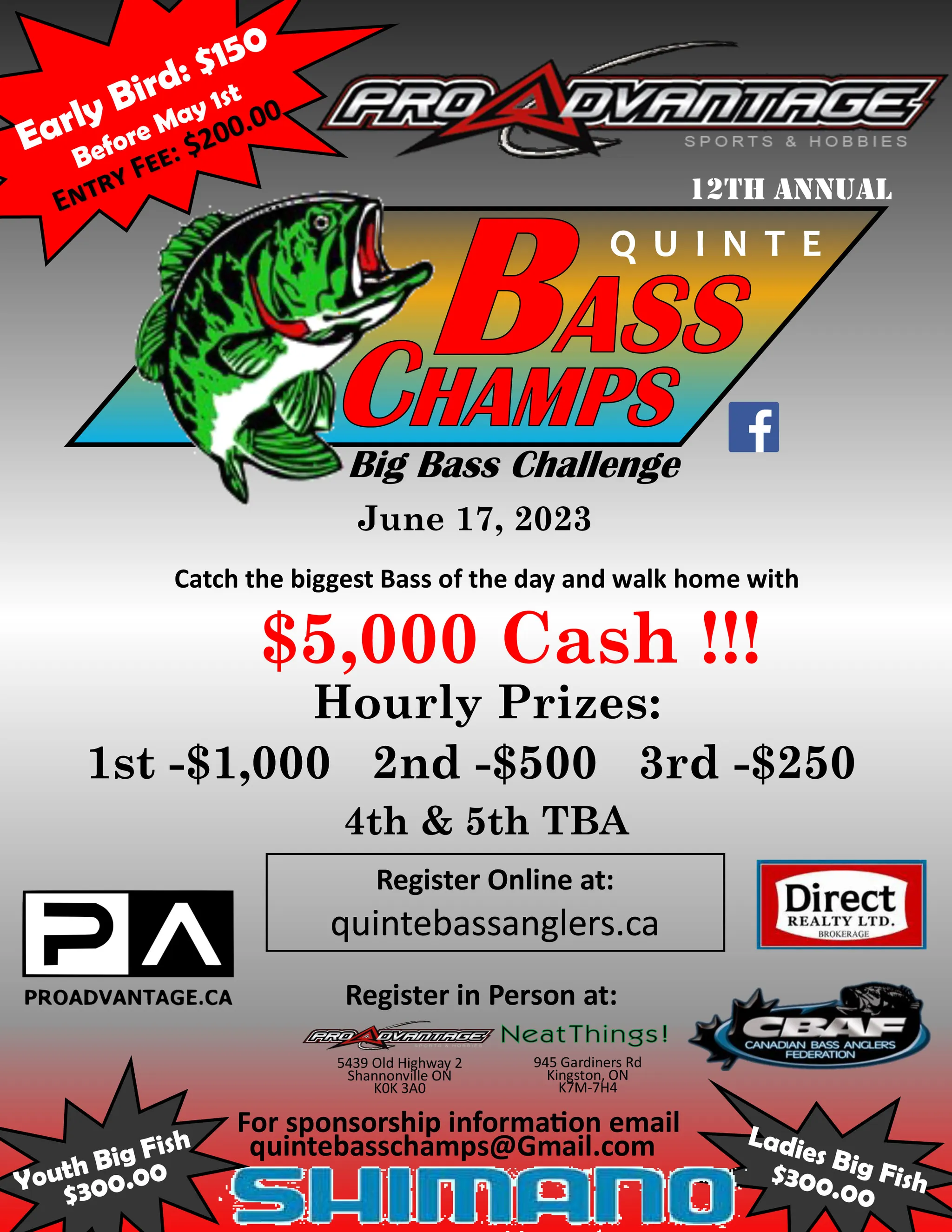 Annual Quinte Bass Champs