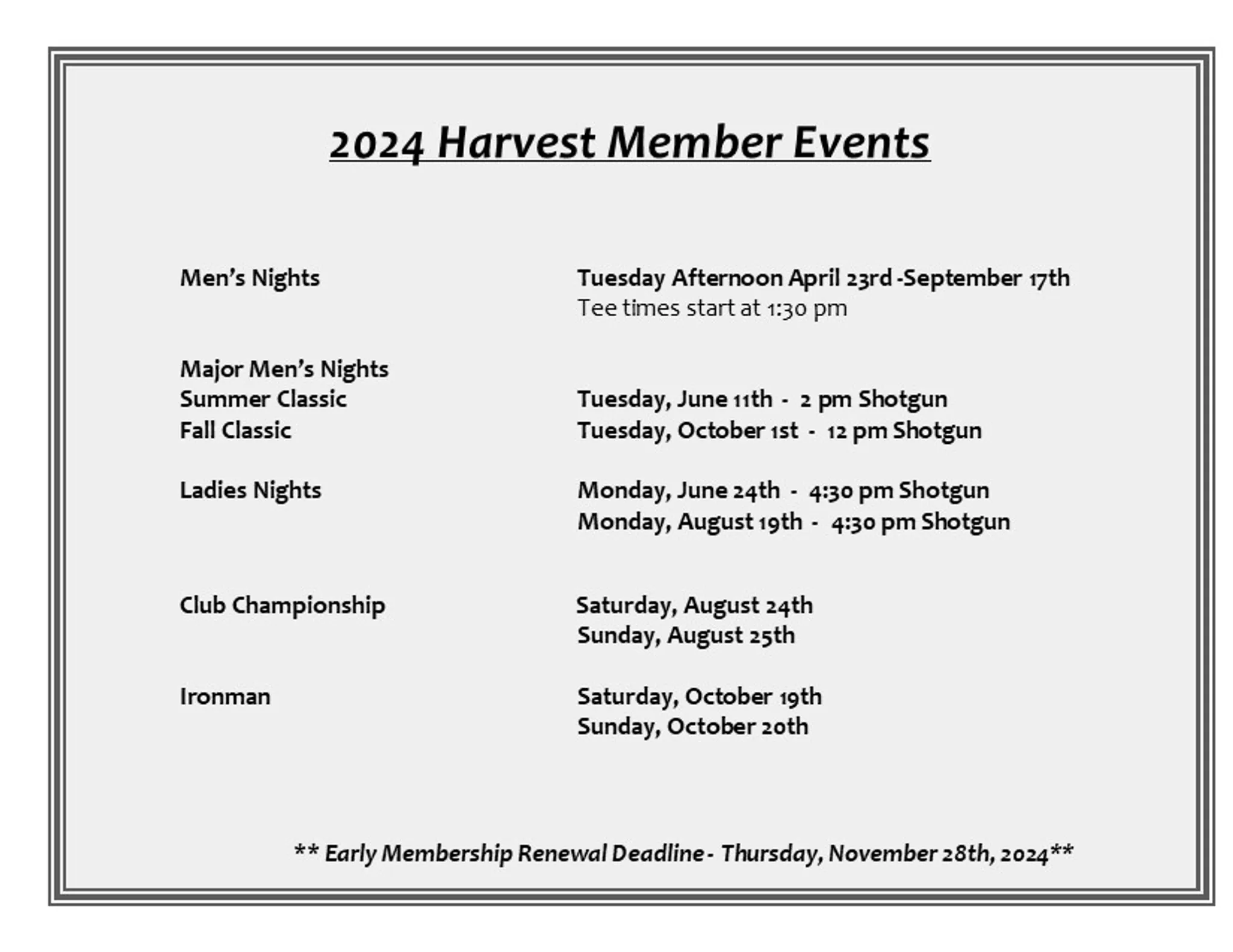 The Harvest Golf Club