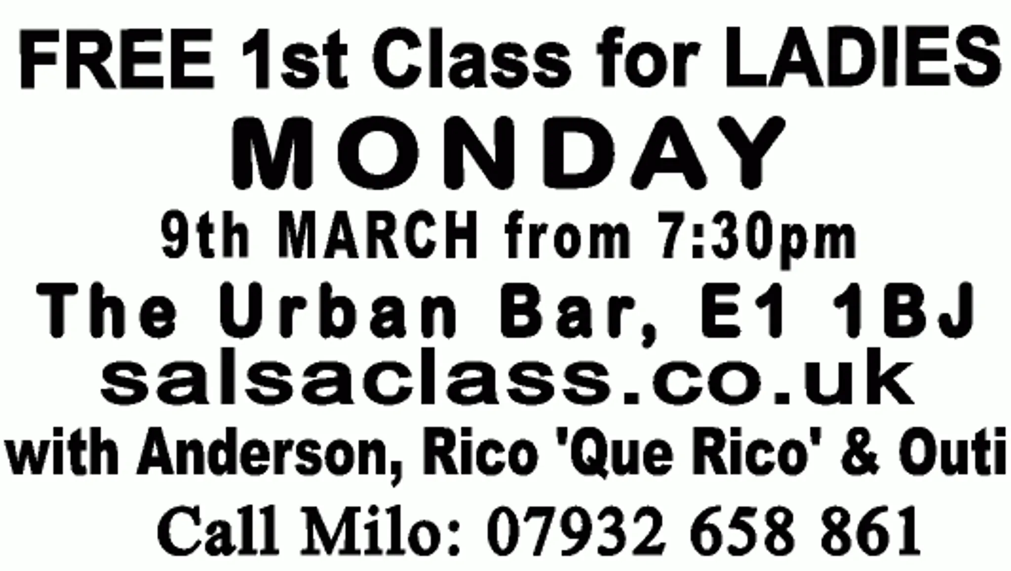 Salsa Class at The Urban Bar