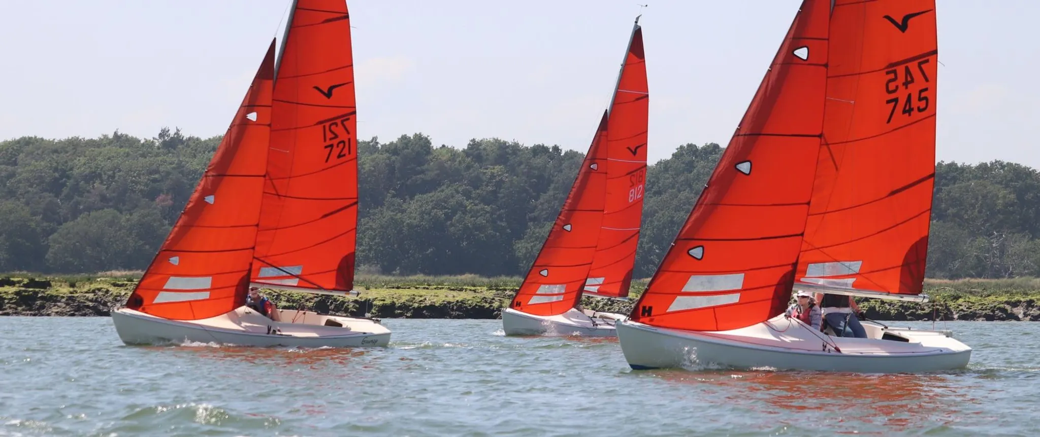 Sailing in Squib boats at Waldingfield