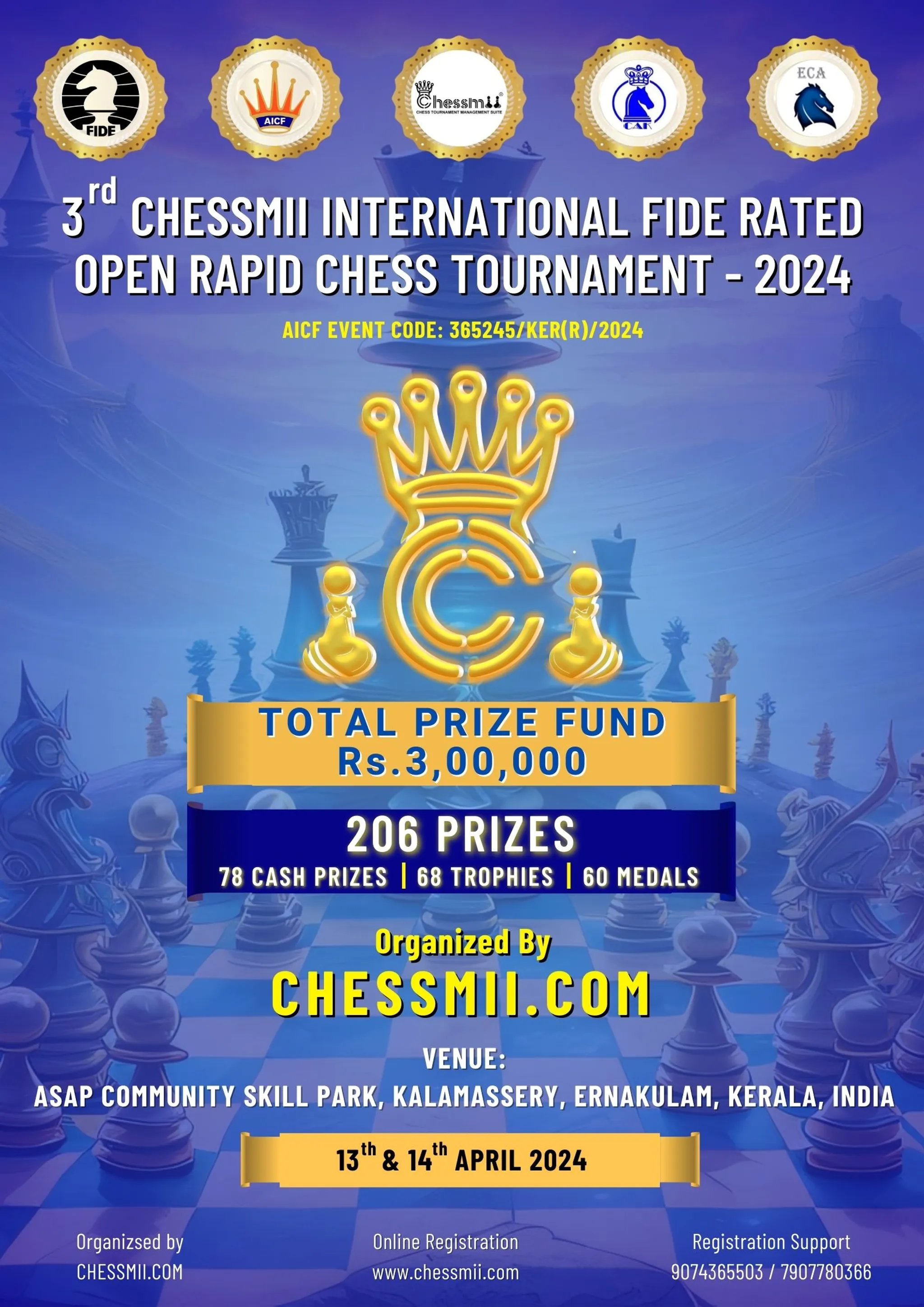 Fianchetto All Kerala Below 1500 Chess Tournament