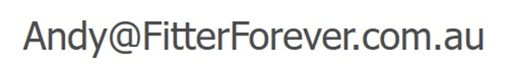 Fitter Forever Personal Training