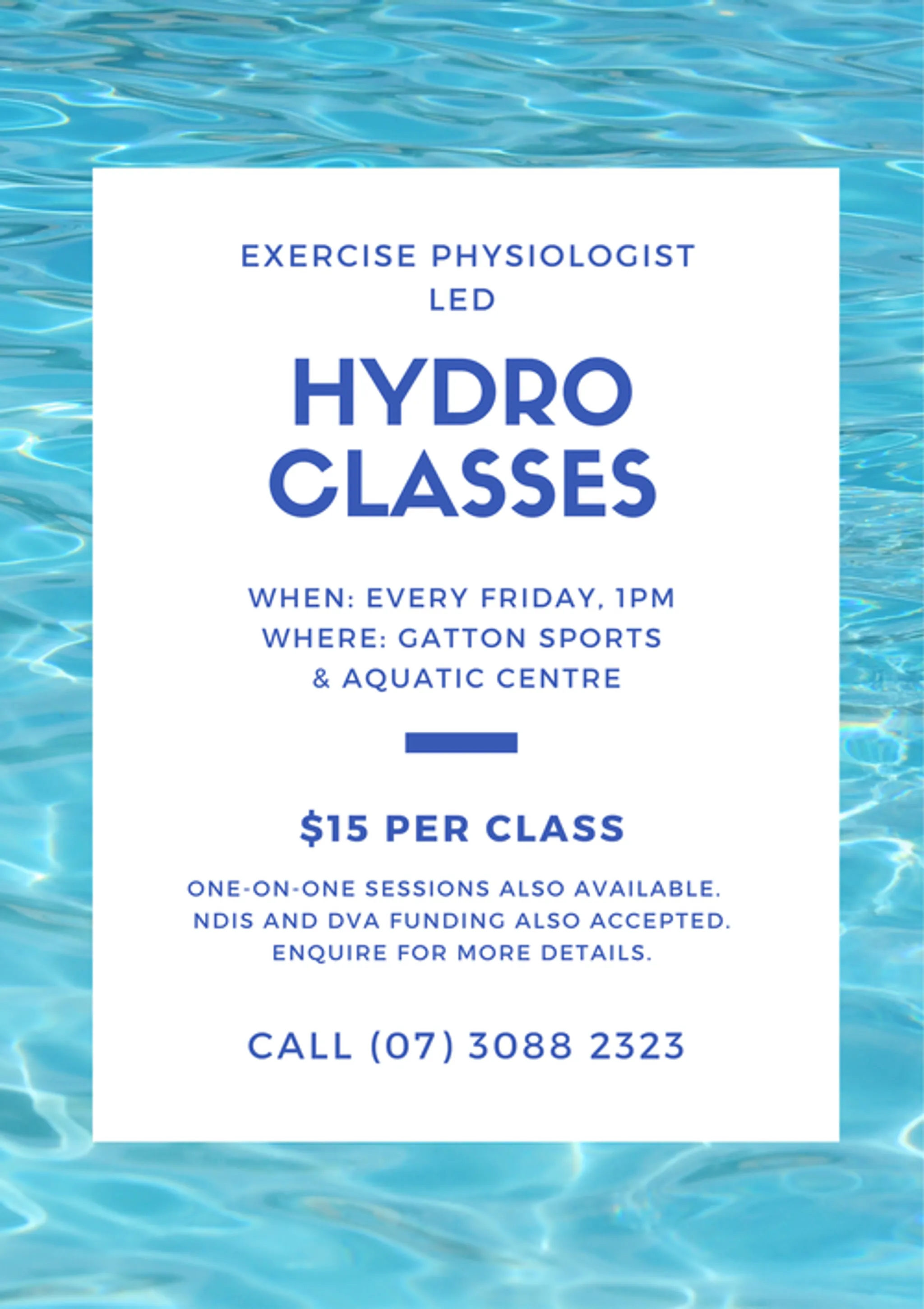 Lowood Hydro Classes