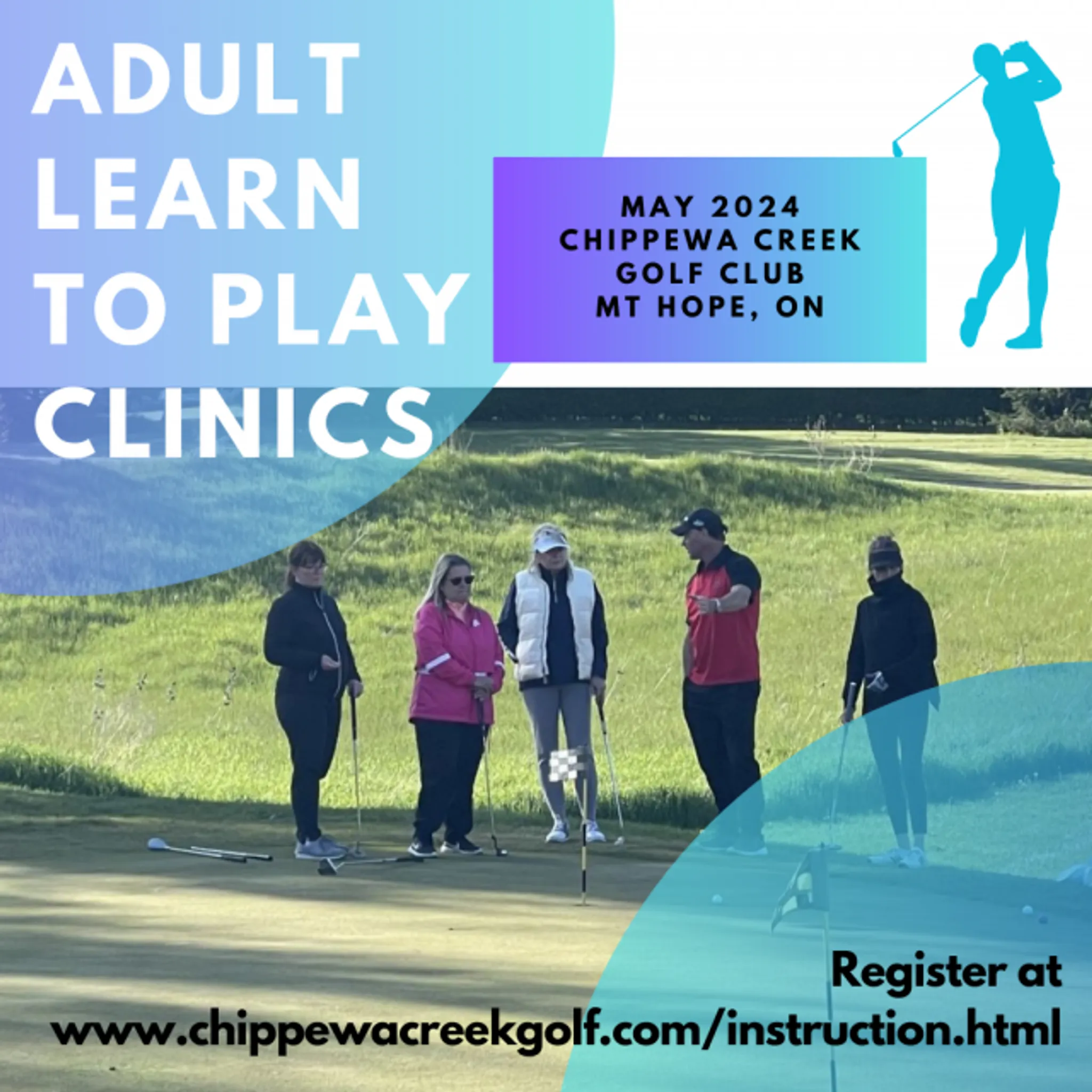 Adult Learn to Play Golf Clinics at Chippewa Creek Golf & Country Club