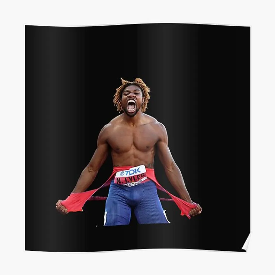 Noah Lyles Nabs Gold in Photo Finish at Men's 100m Dash