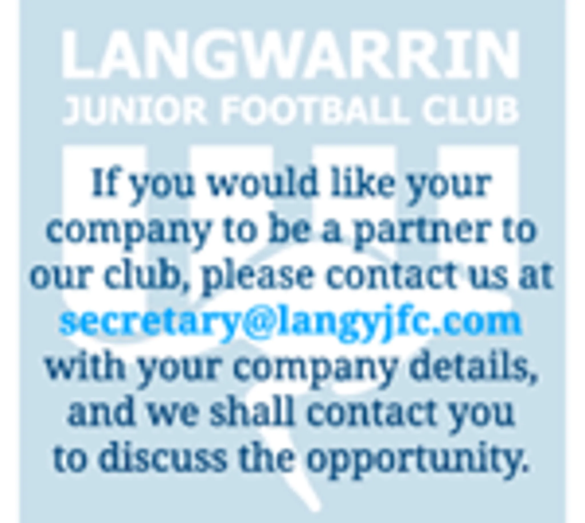 Langwarrin Junior Football Club Registrations 2024