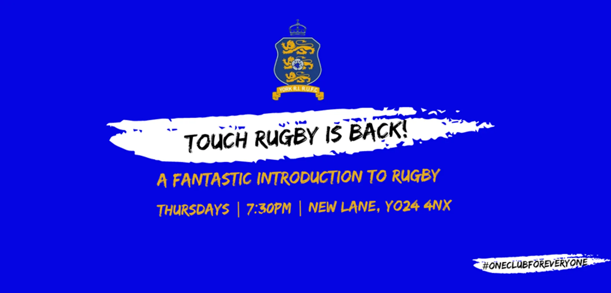 Touch Rugby Kicks Off at York RI