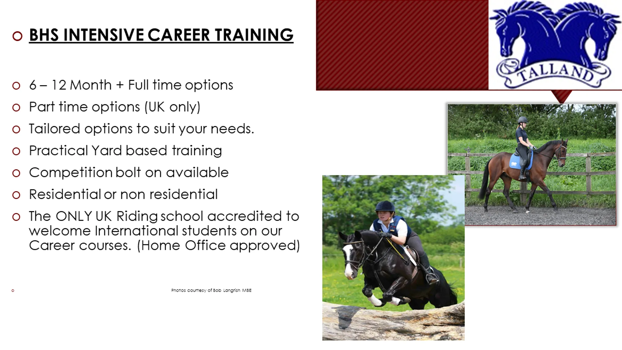 The Talland School of Equitation