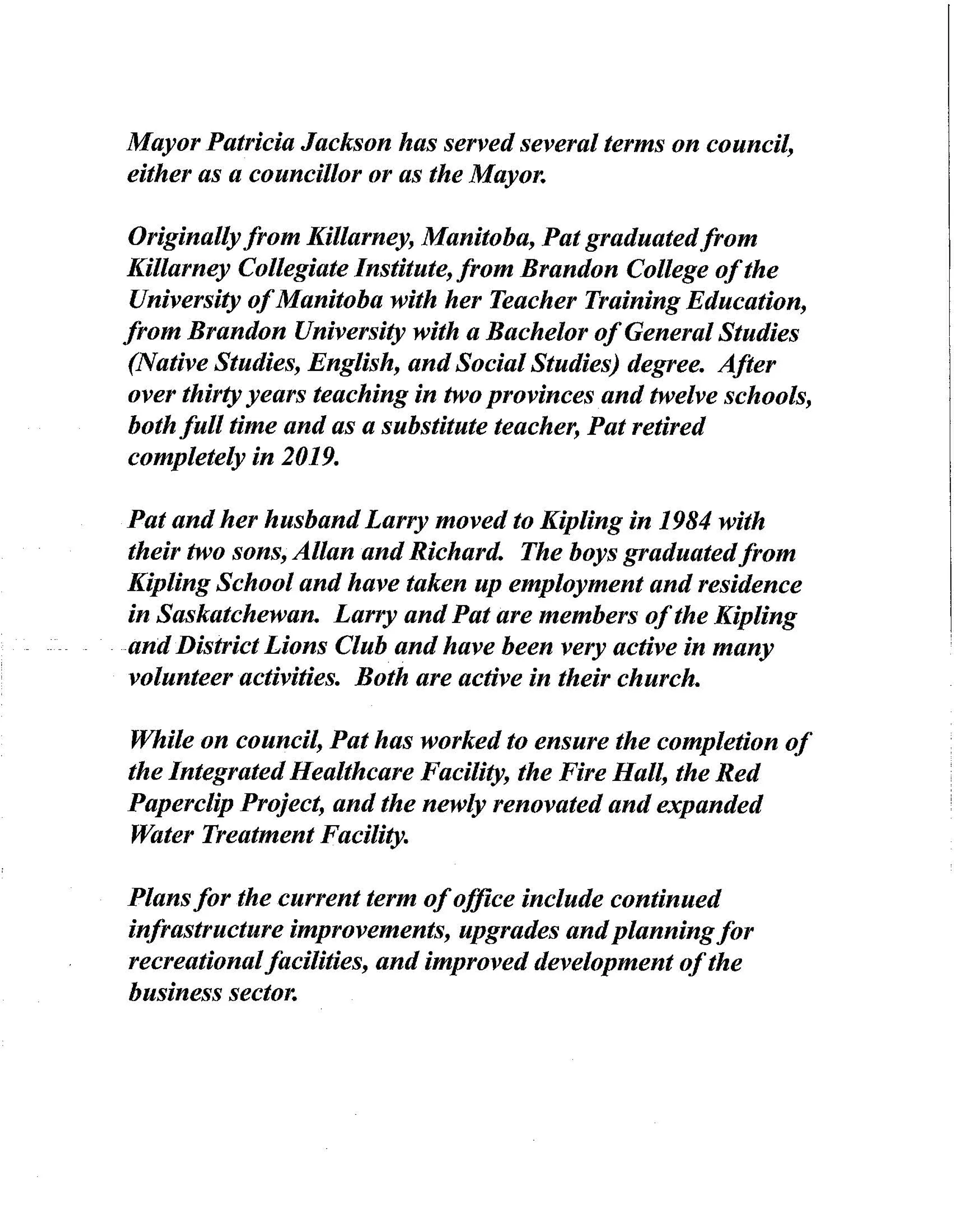 Kipling & District Swimming Lesson Registration