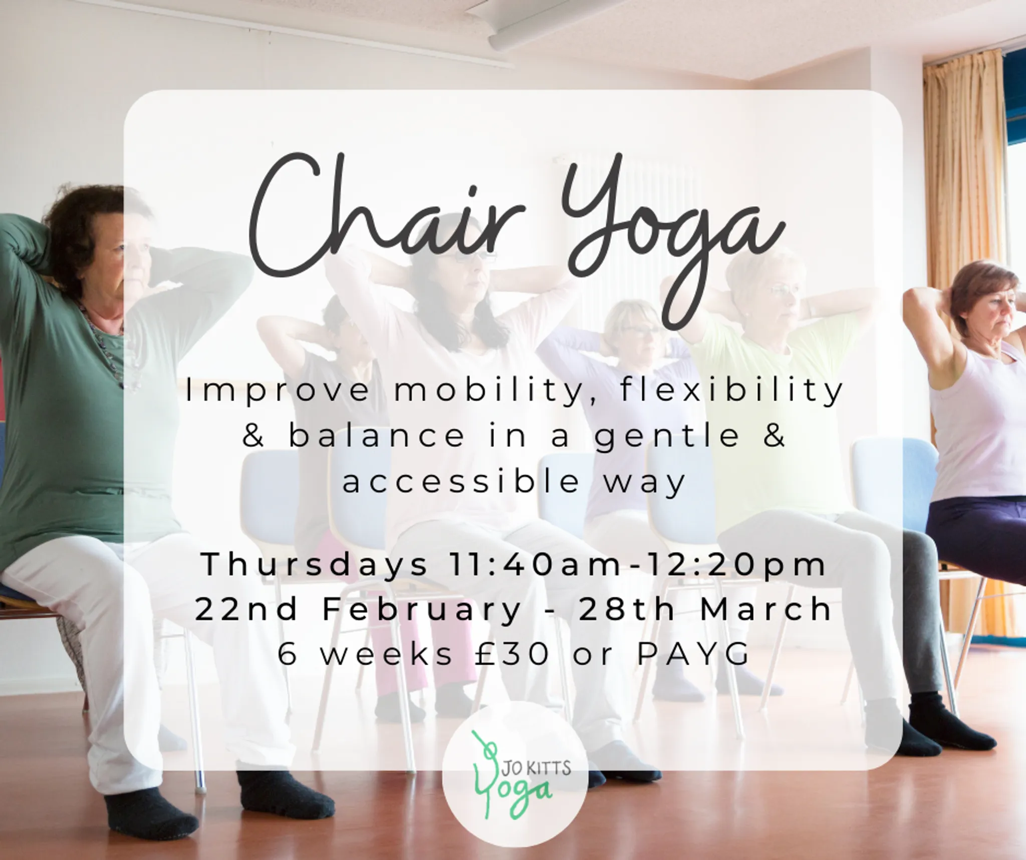 Chair Yoga Easter Term