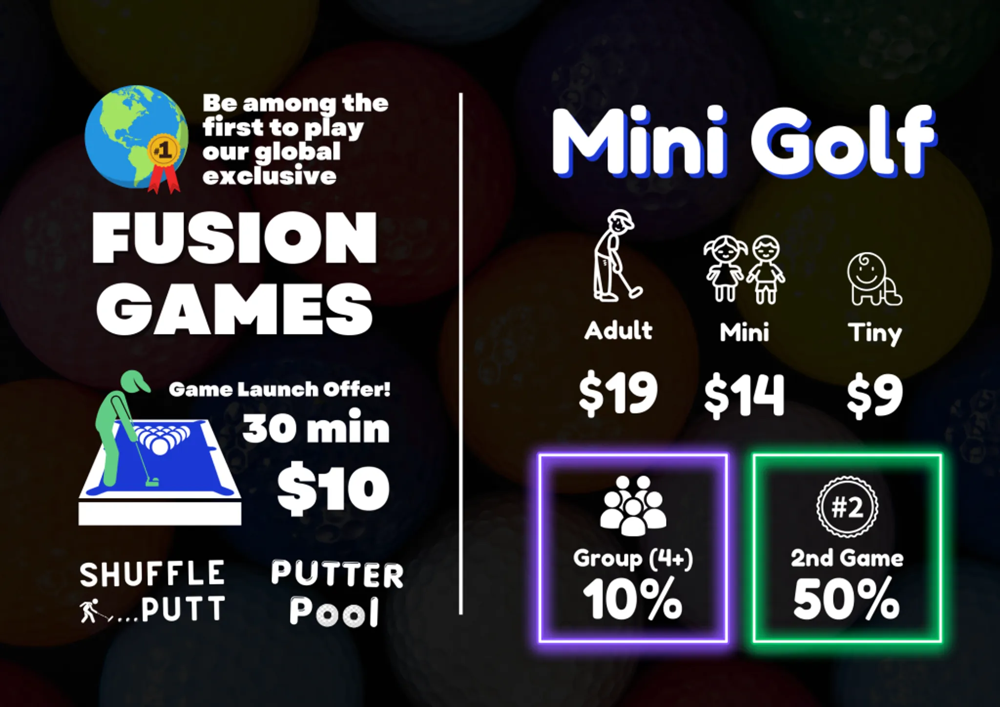 MEGA Mini Golf FUN-raiser Event