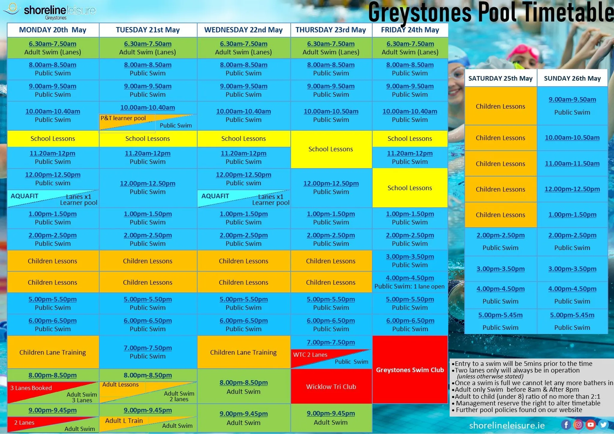 Greystones Summer Intensive Swimming Lessons