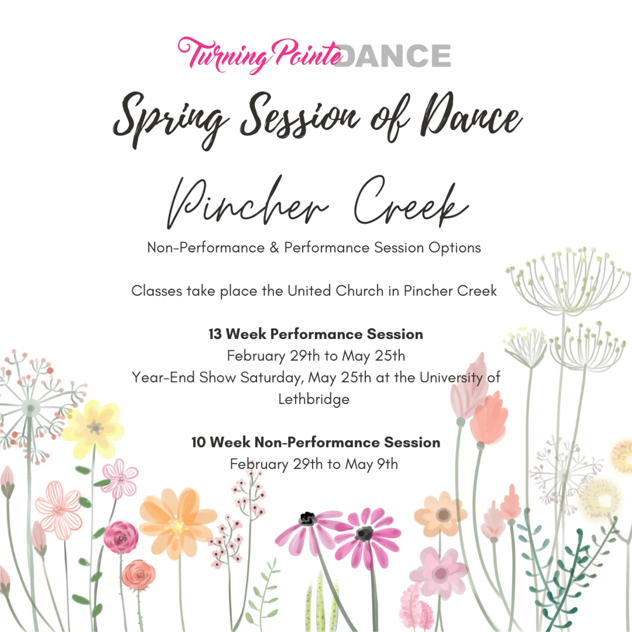 Winter 2024 Session Non-Performance 11 Week Session