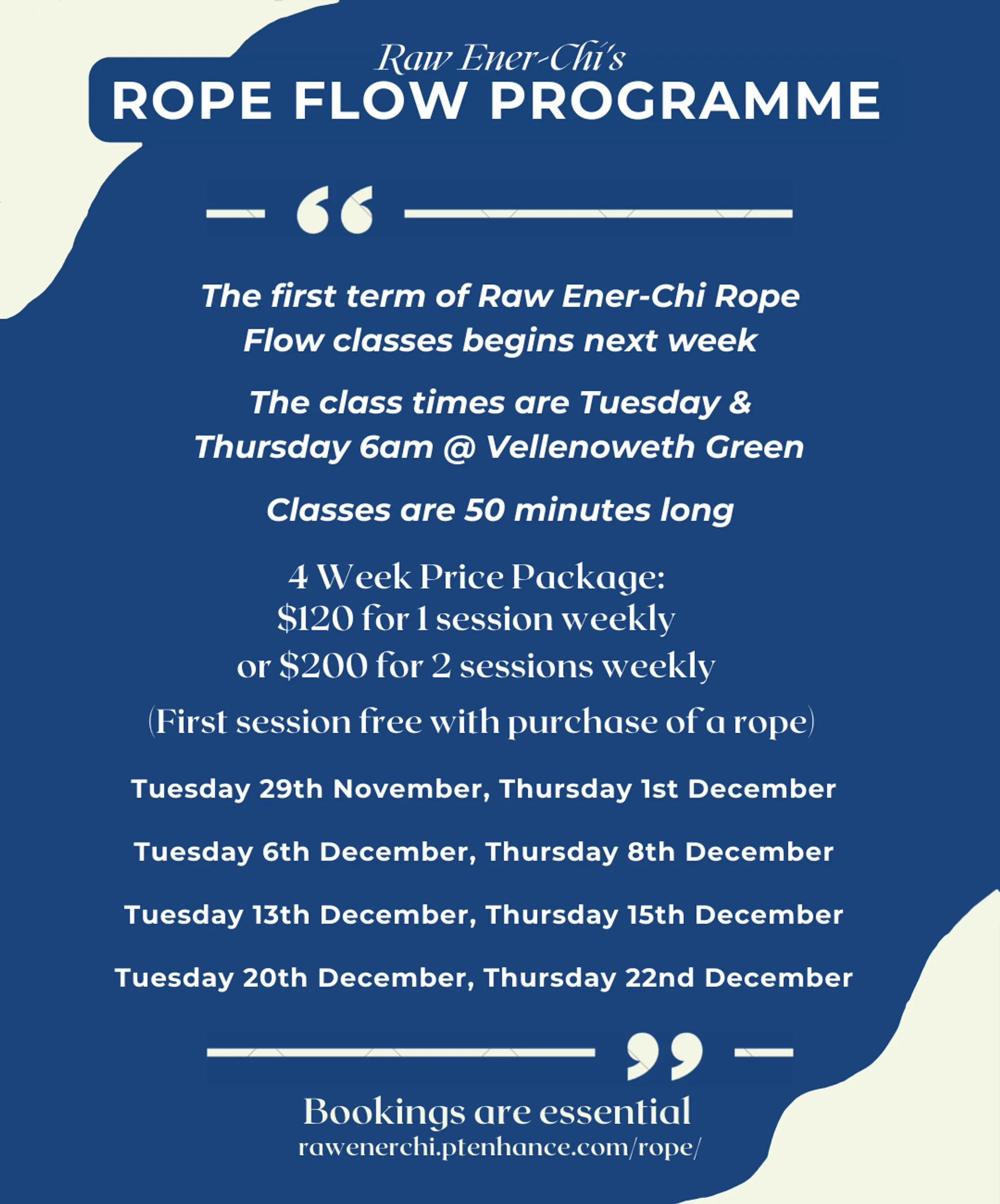 Rope Flow Class