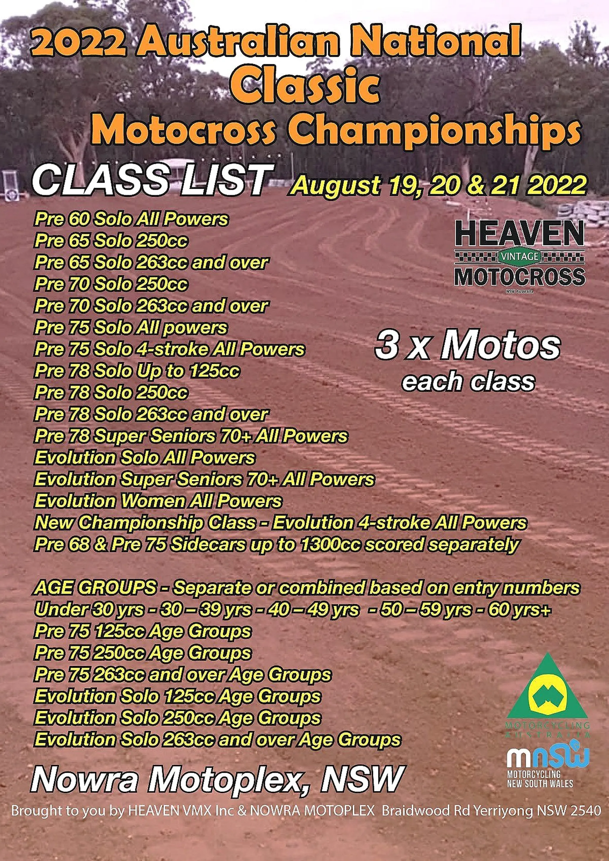 Australian National 'Post Classic' Motocross Championships