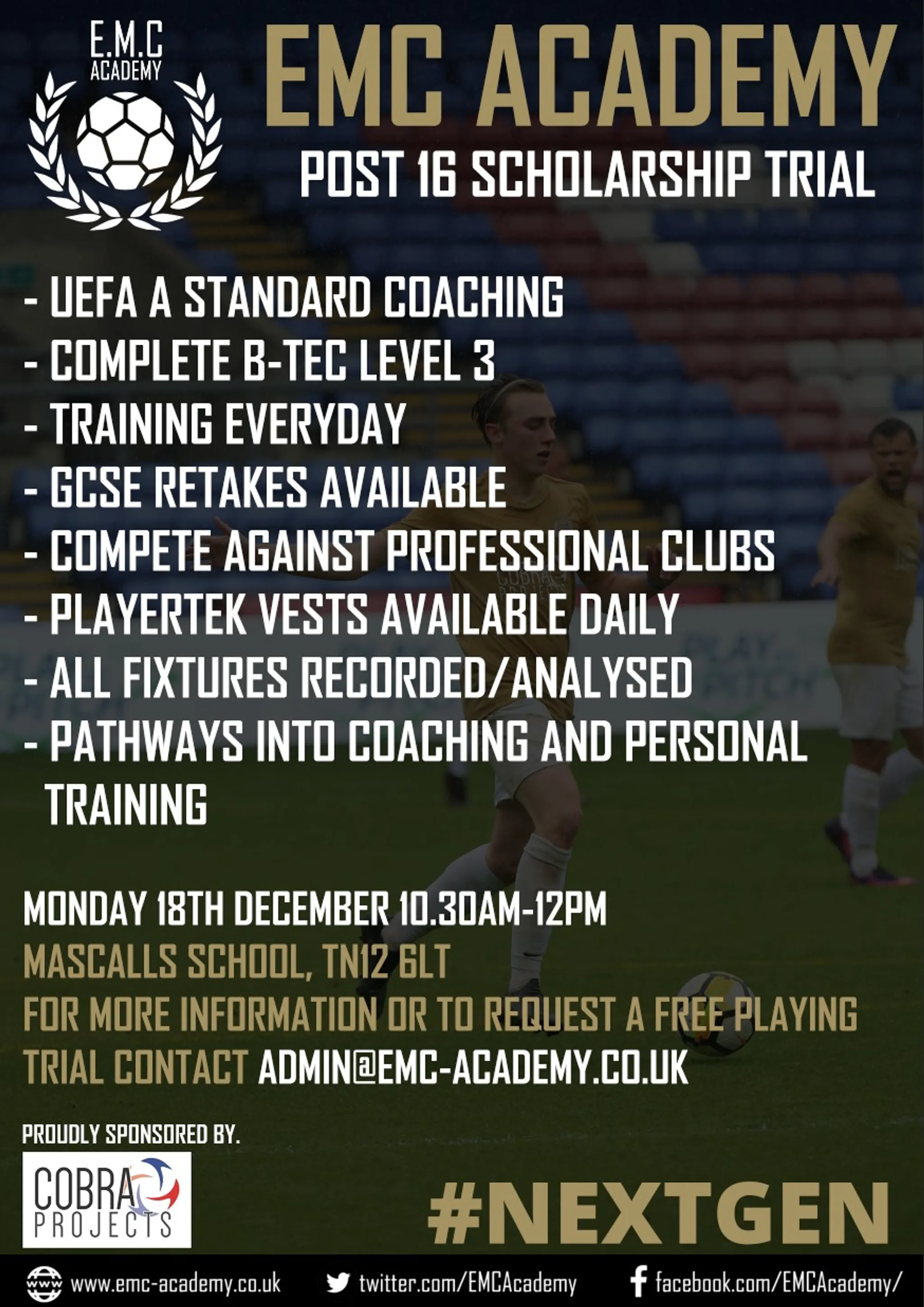 Post 16 Football Scholarships