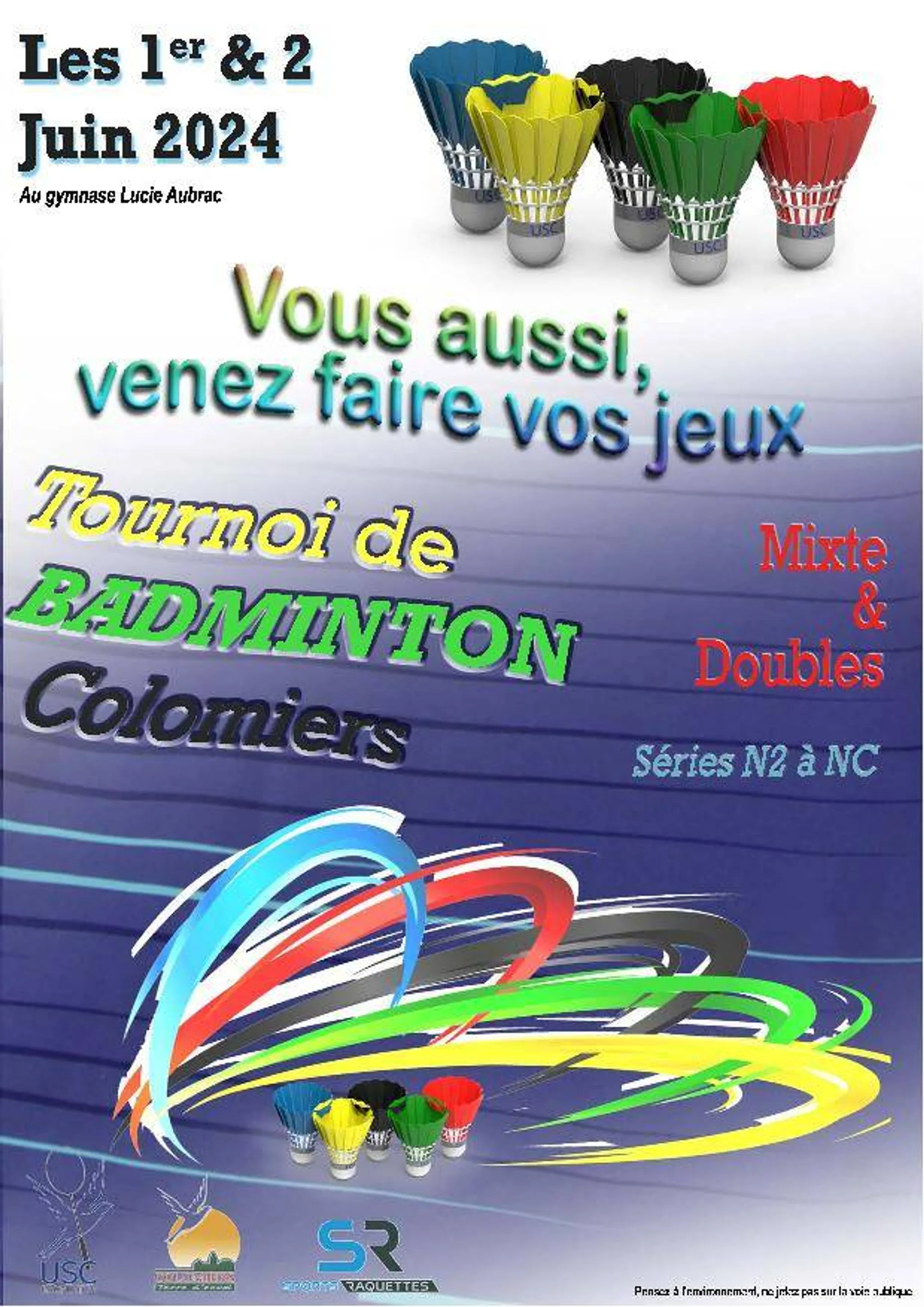 1er Tournoi NC, D et P DOUBLES du TOAC