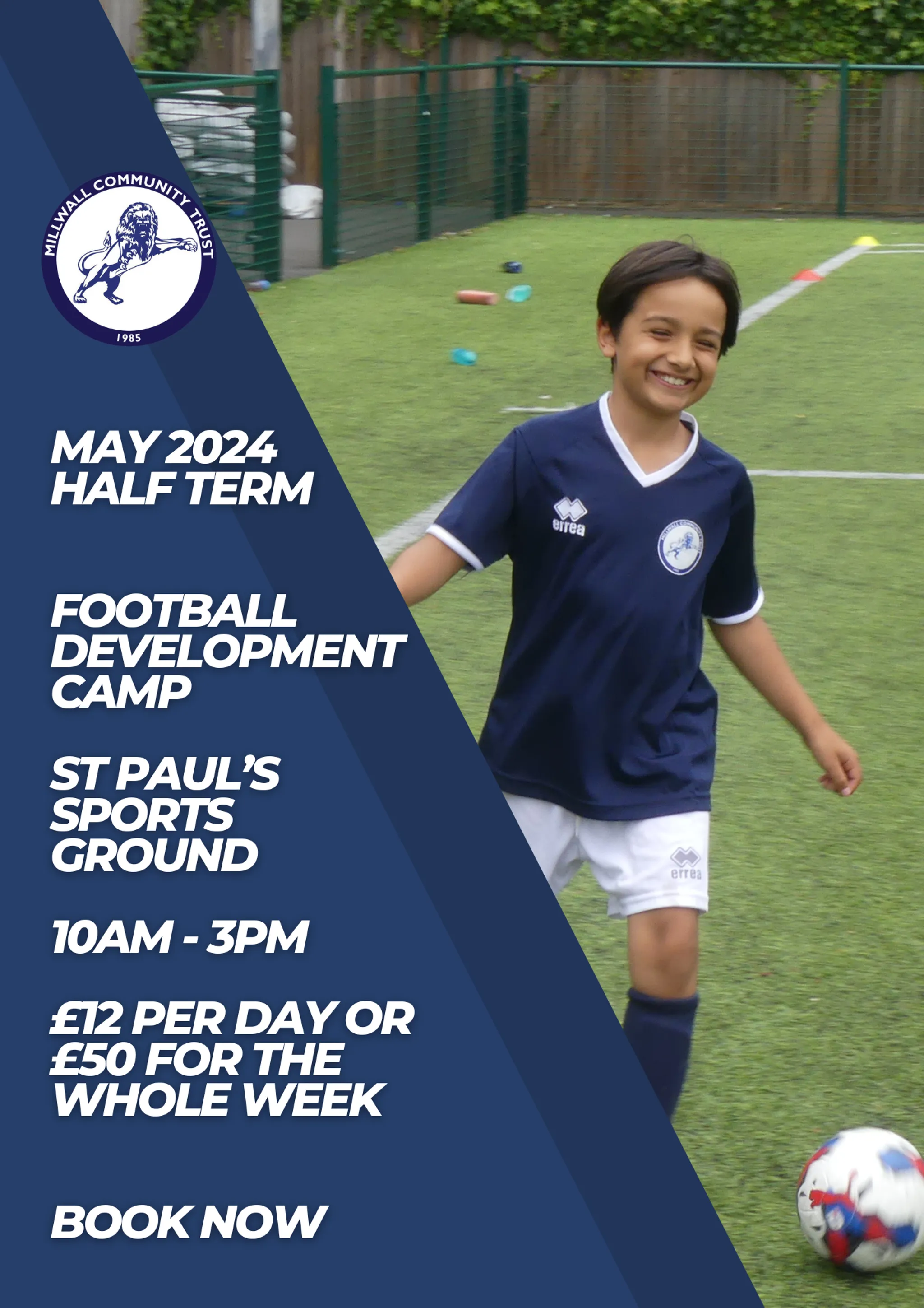 May Half Term Football Camp at St Paul's Sports Ground