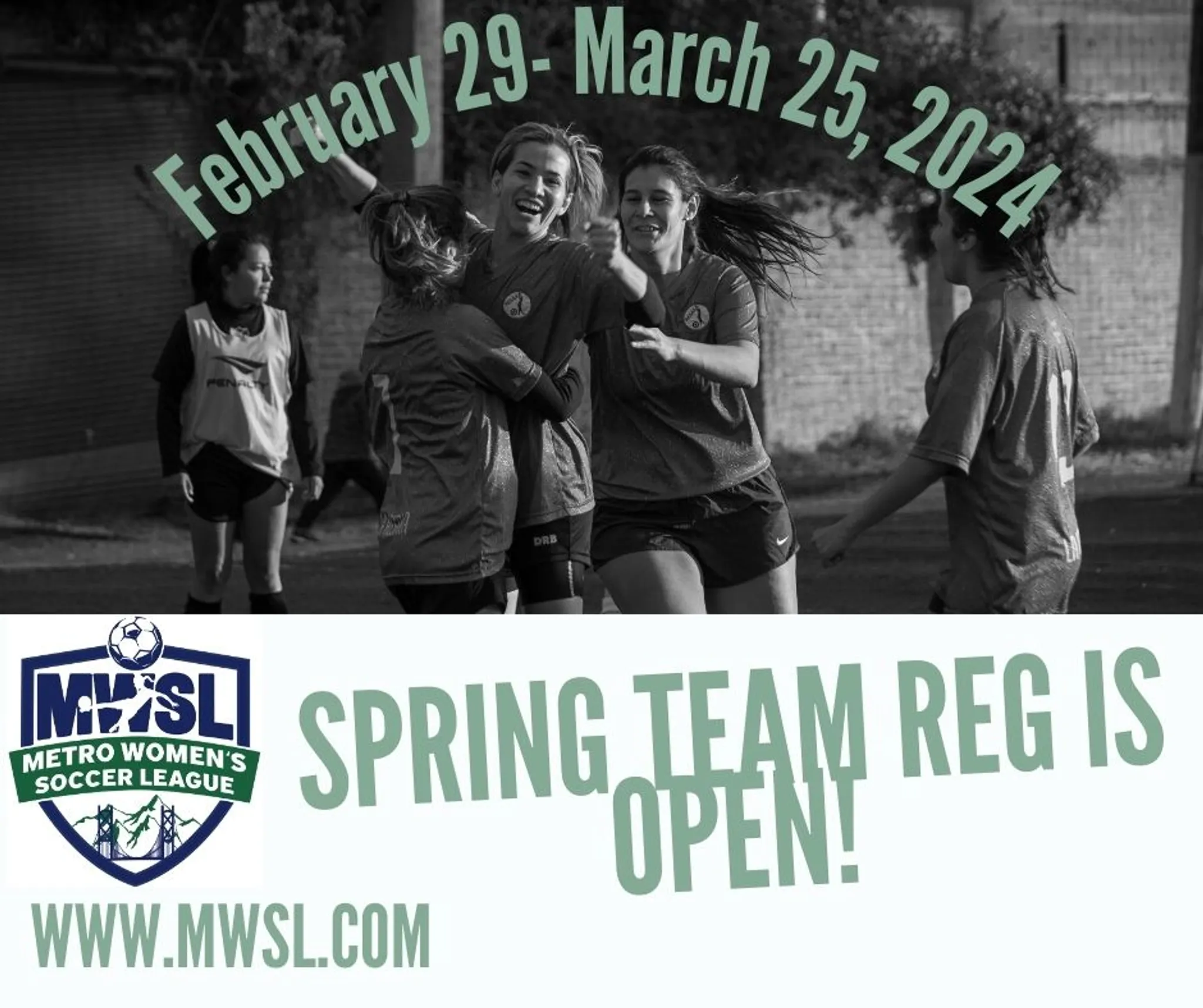 Metro Women's Soccer League Team Registration Spring 2024