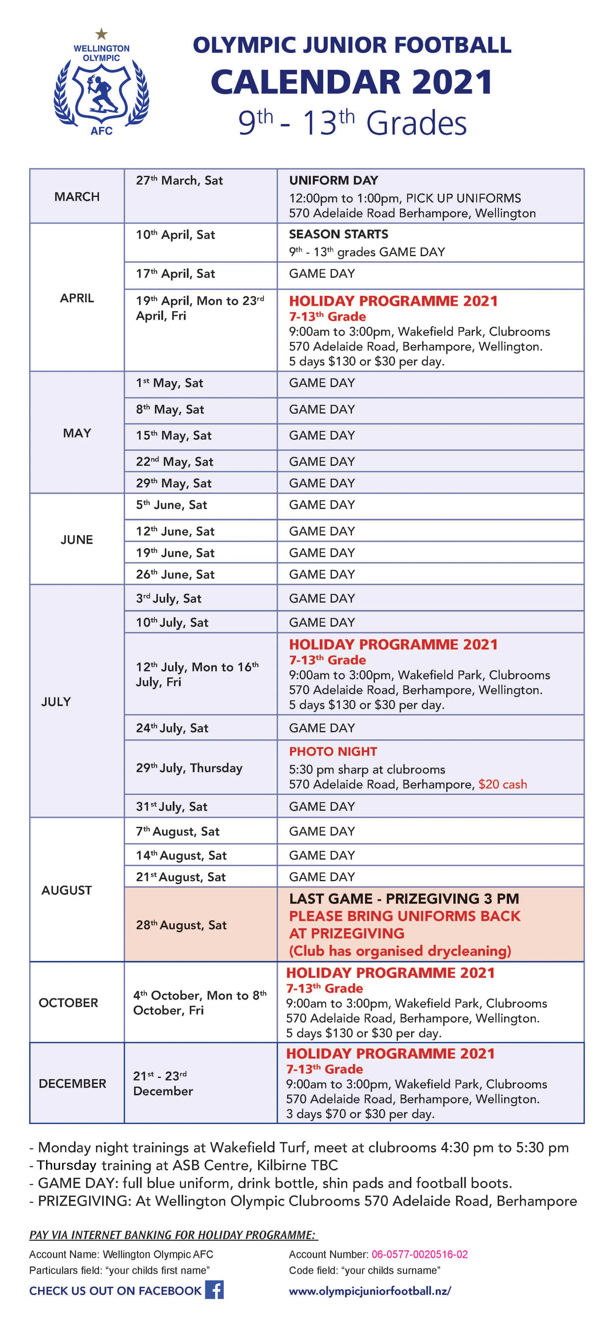 Wellington Olympic Juniors