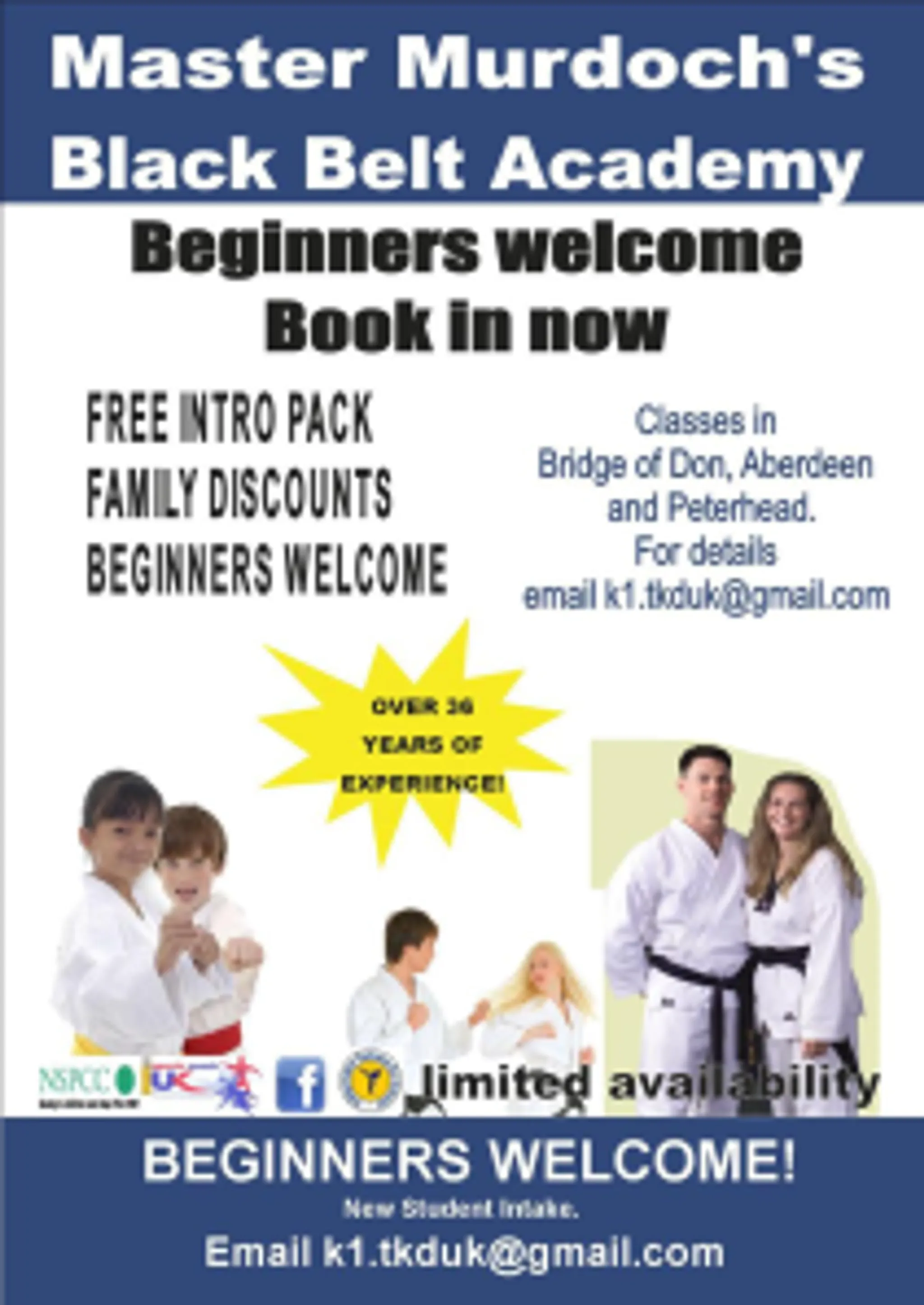 Master Murdoch Black Belt Academy Inverurie